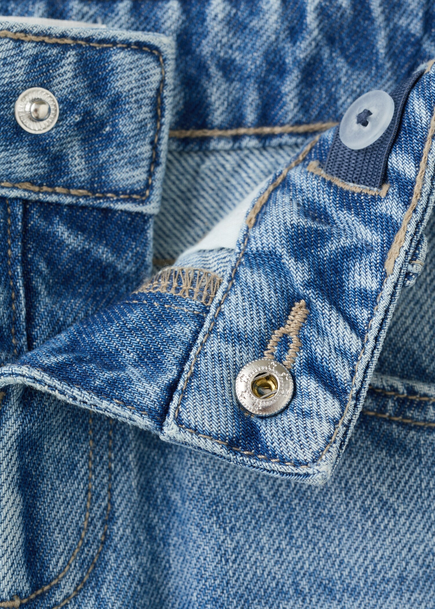 Straight cotton jeans - Details of the article 0