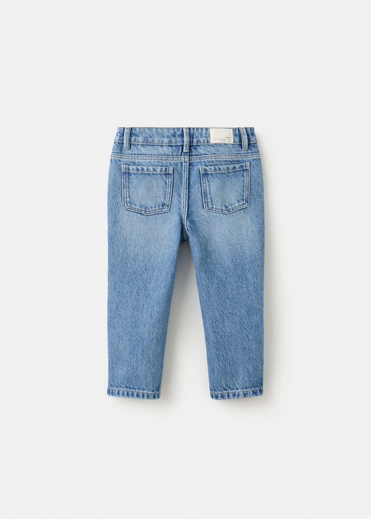 Straight cotton jeans - Reverse of the article