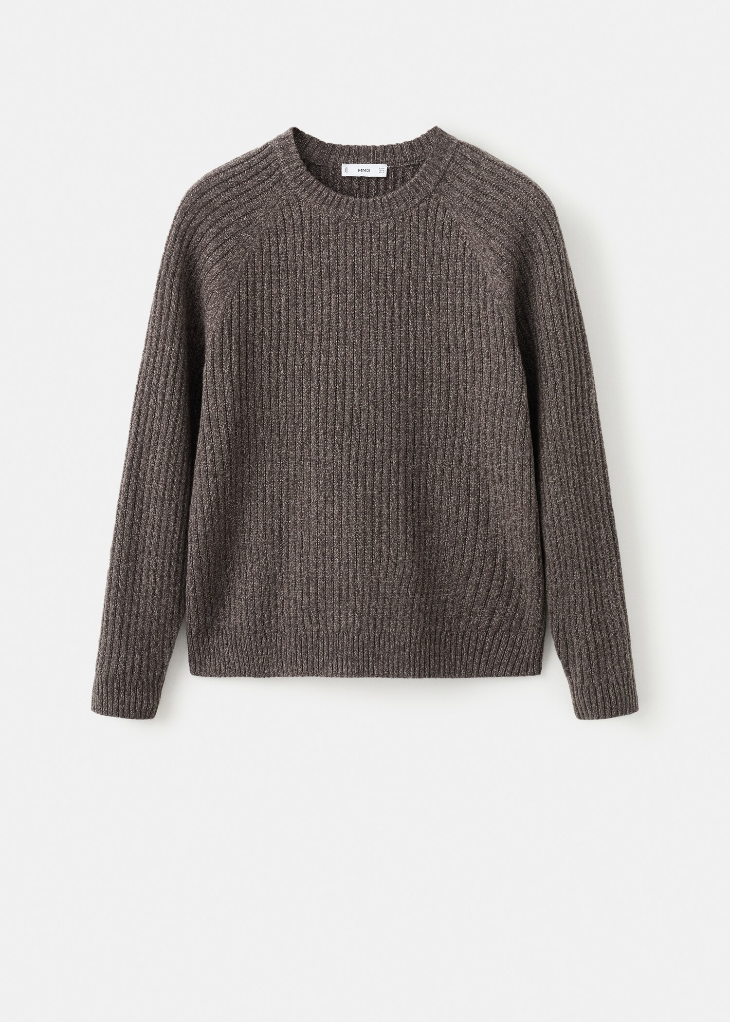 Jersey punto canalé mezcla lana - Artículo sin modelo