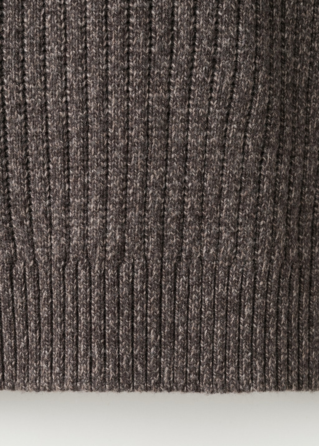 Wool-blend rib-knit sweater