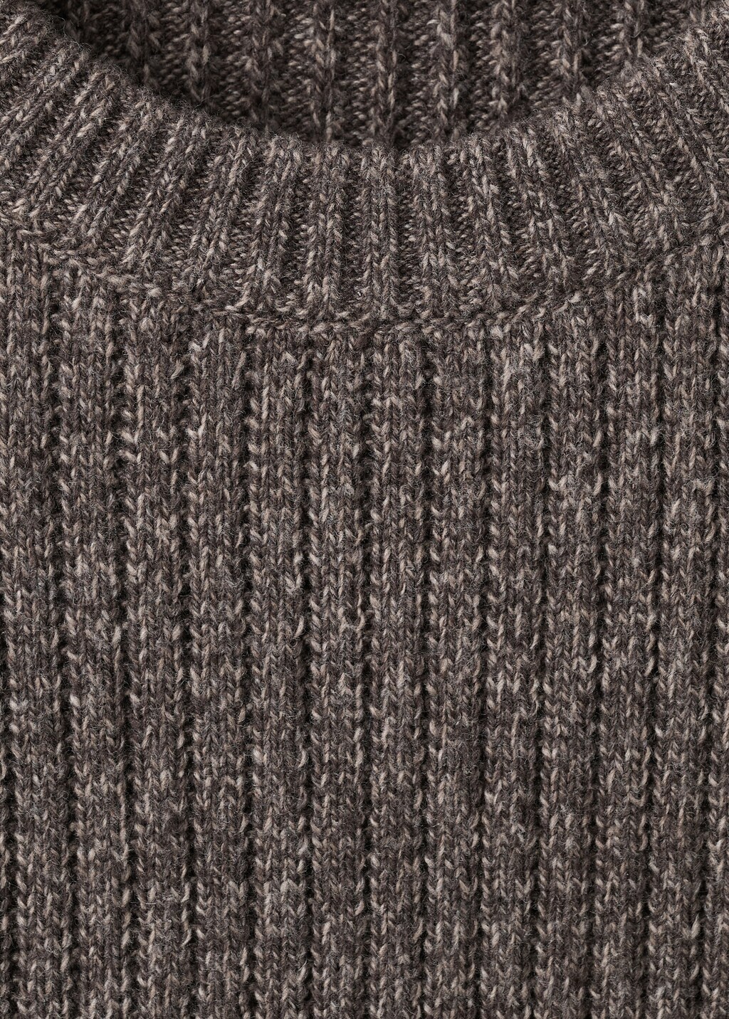 Wool-blend rib-knit sweater