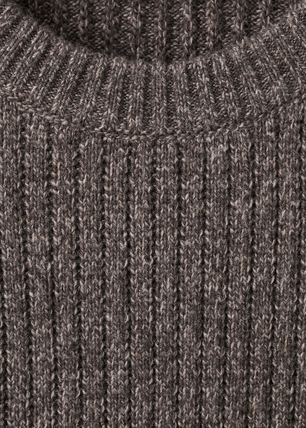 Wool-blend rib-knit sweater