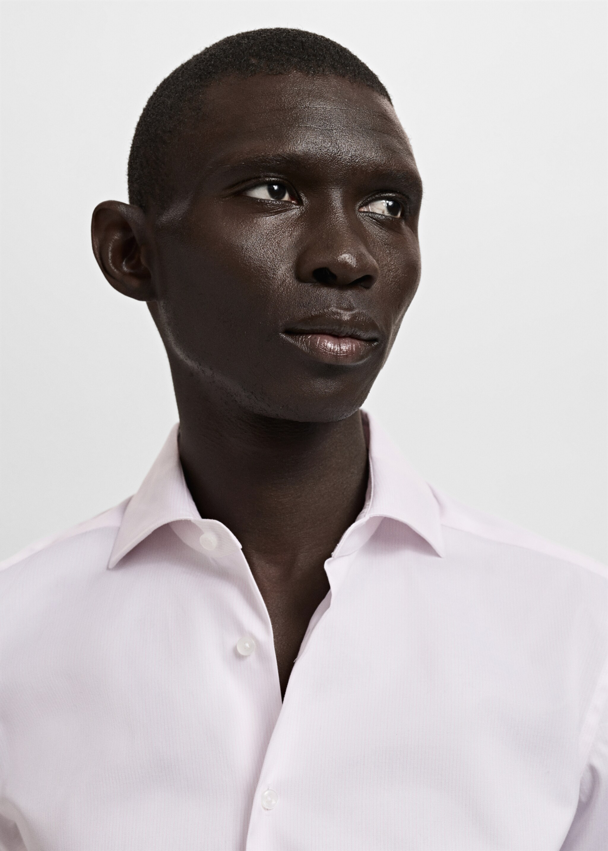 Chemise costume slim fit 100 % coton - Détail de l'article 1, Rose. Ref: 27041254-00.