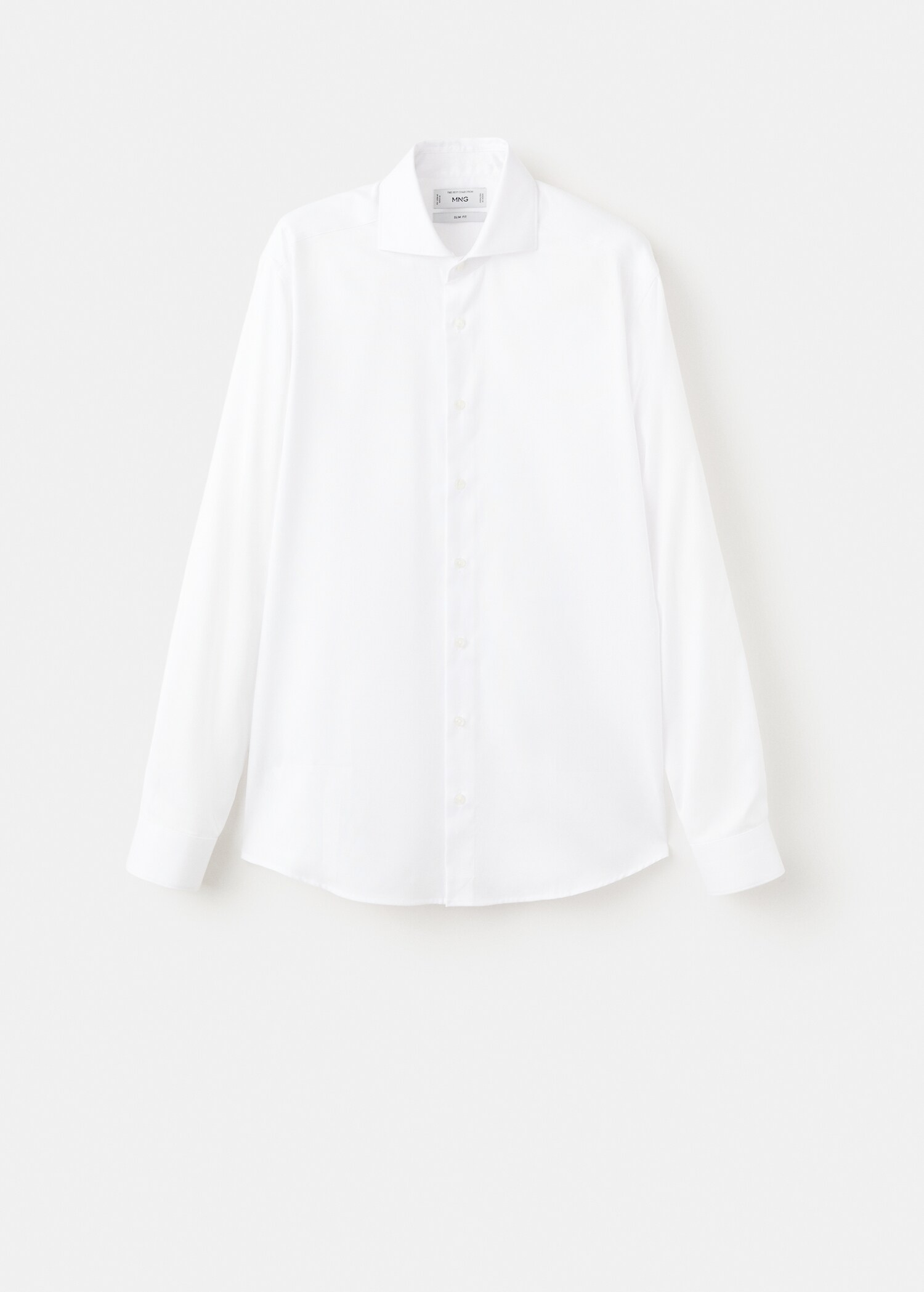 Slim-fit cotton suit shirt - Article without model