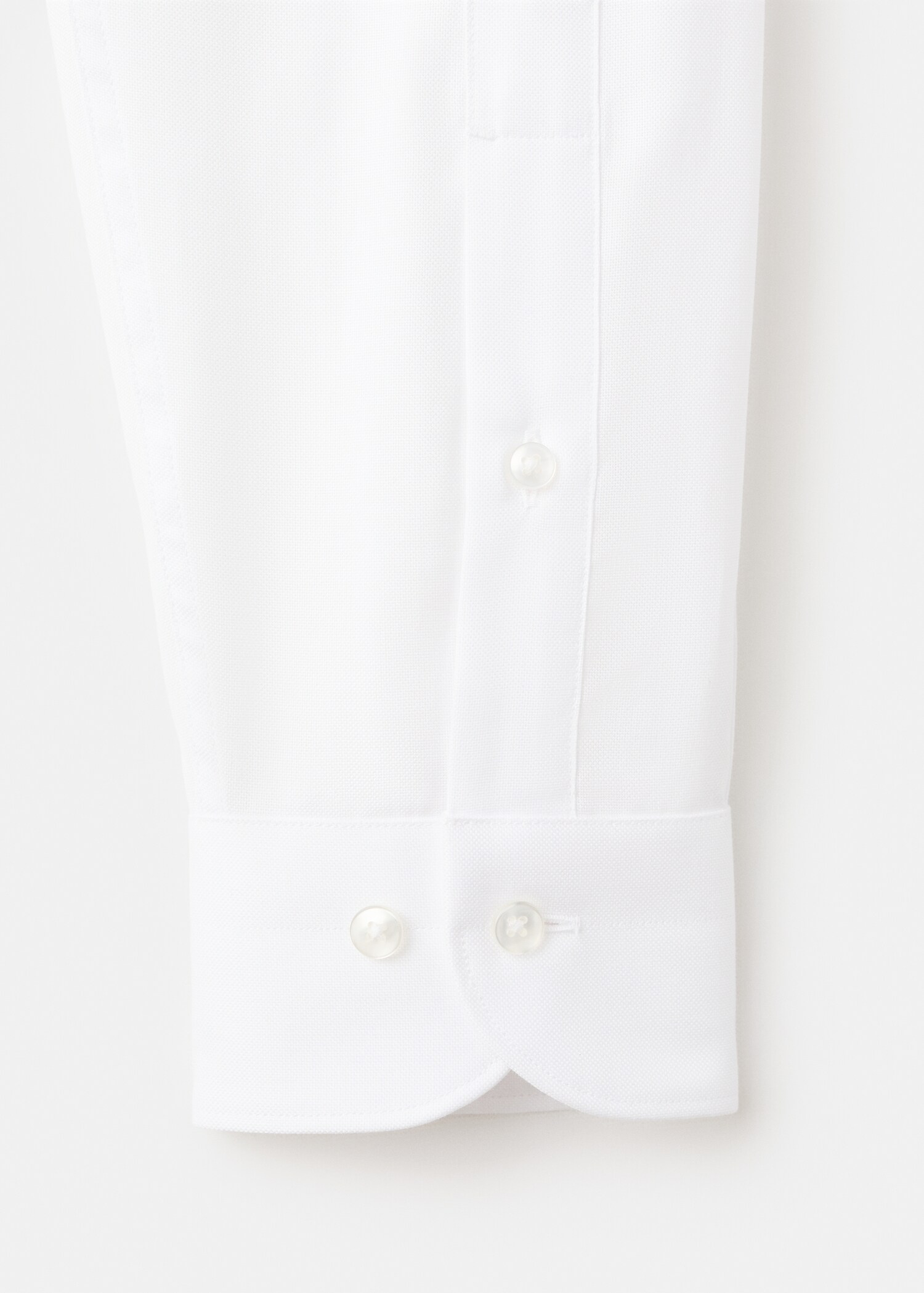 Slim-fit cotton suit shirt - Details of the article 0