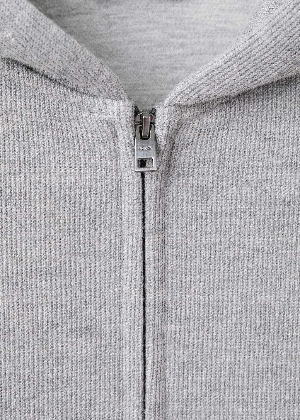 Textured hooded sweatshirt
