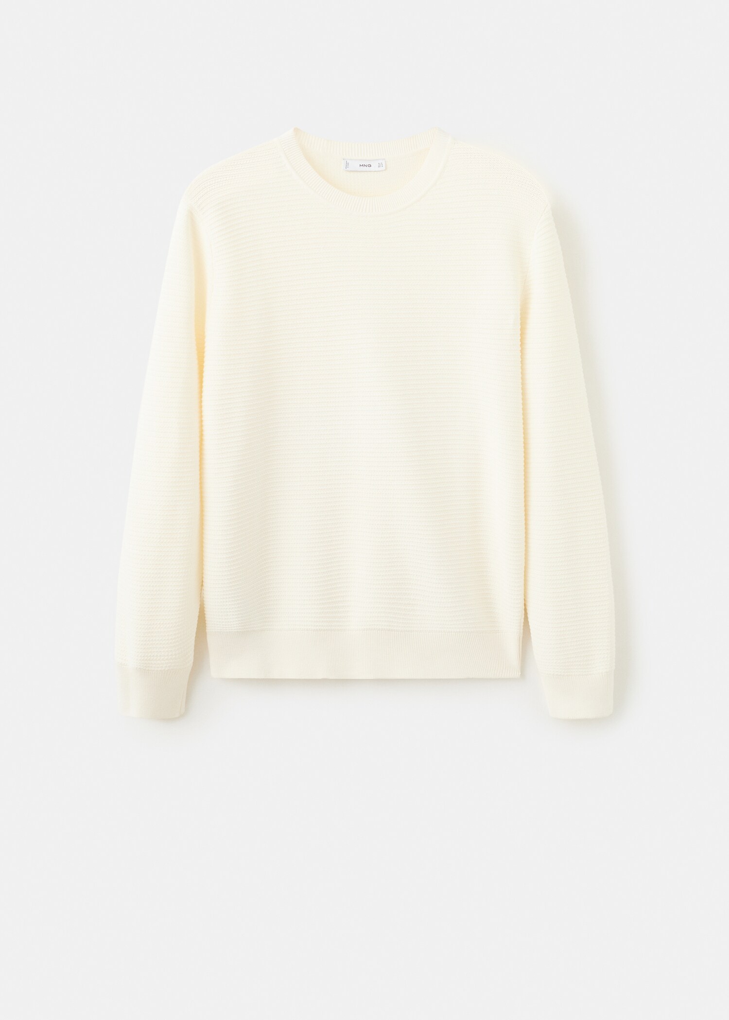 100% cotton braided sweater - Article without model