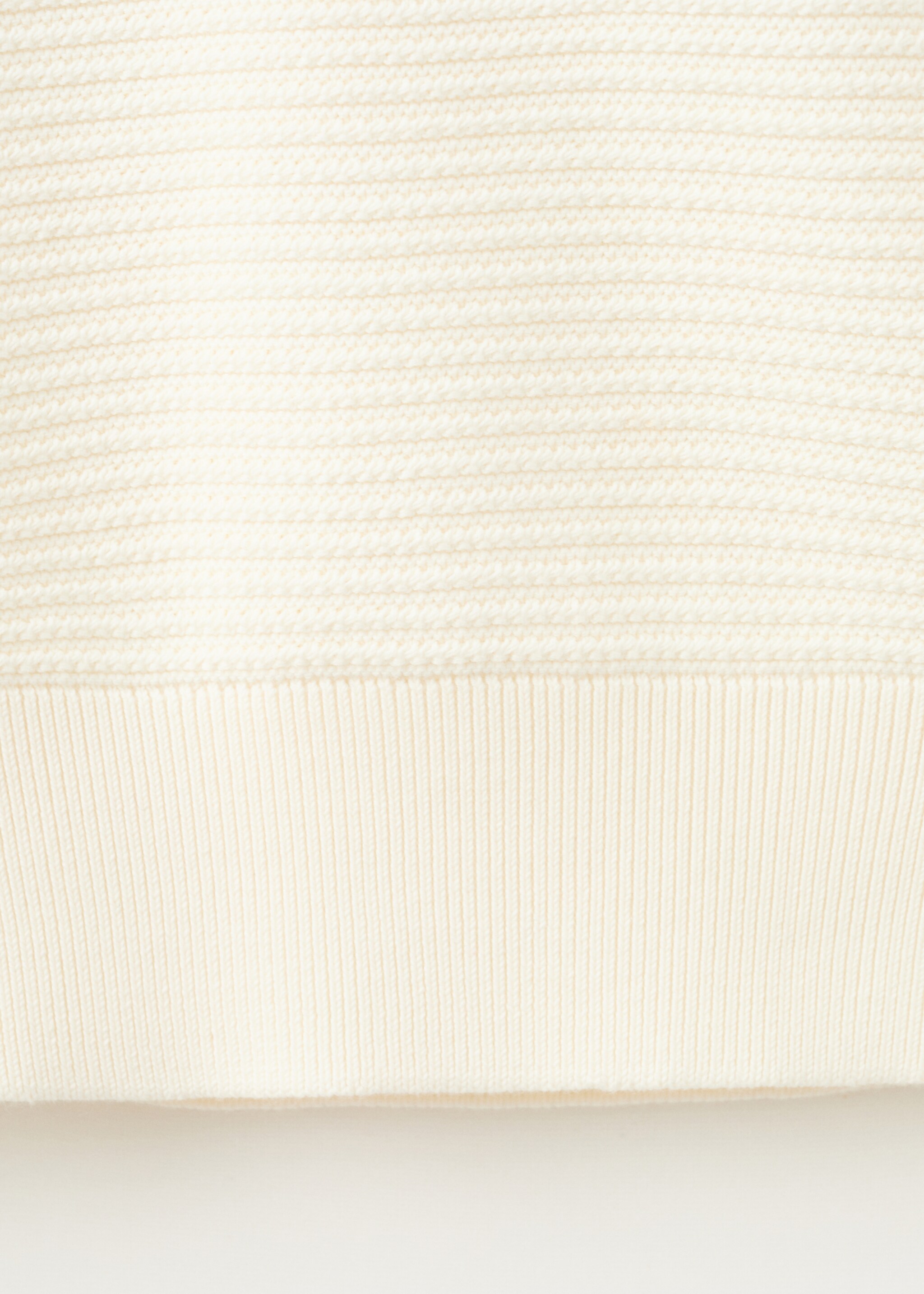 100% cotton braided sweater - Details of the article 0, Off White. Ref: 27041261-00.