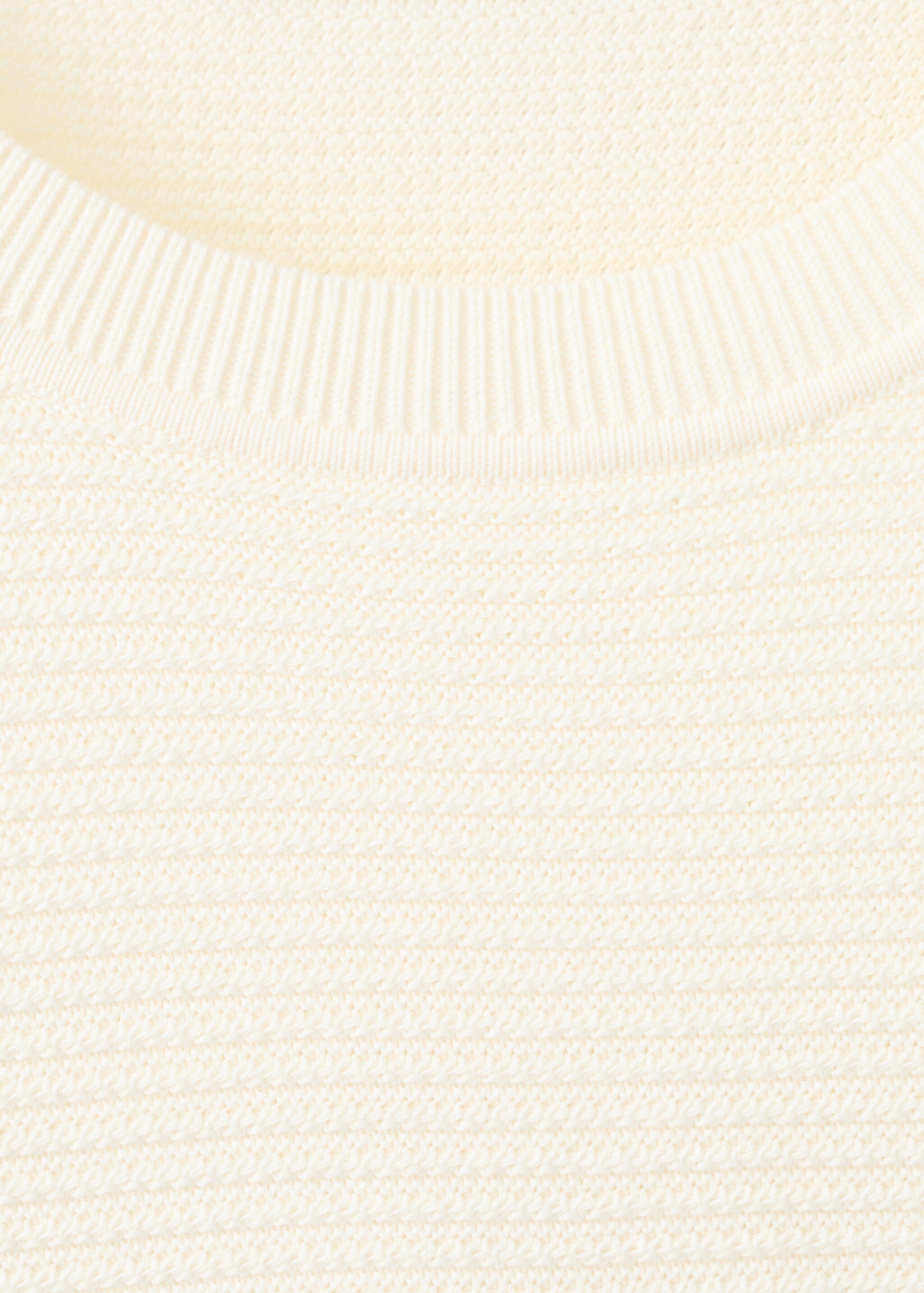 100% cotton braided sweater - Details of the article 8, Off White. Ref: 27041261-00.