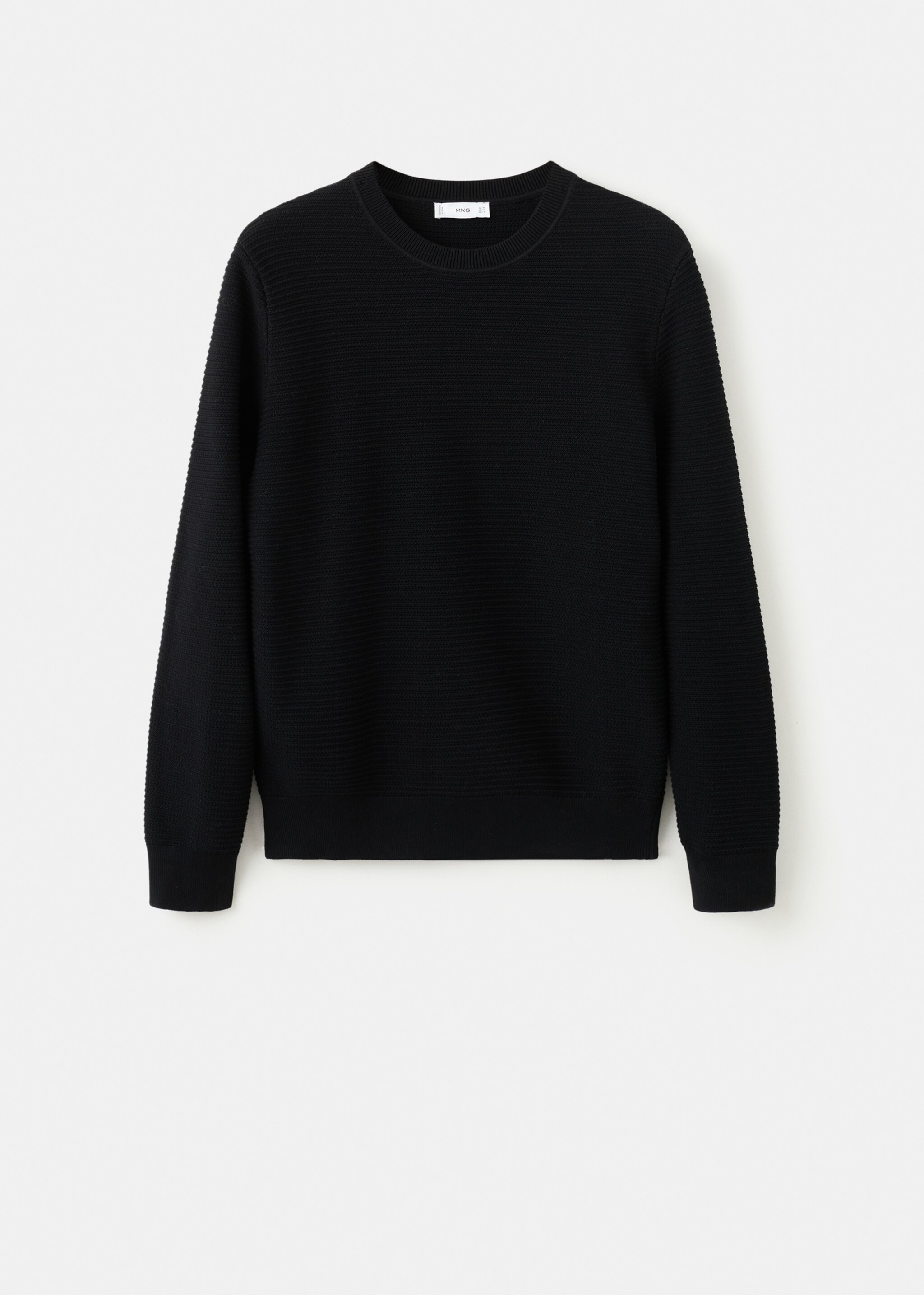 سترة مضفرة بنسبة 100% من القطن - منتج دون نموذج, أسود. Ref: 27041261-00.