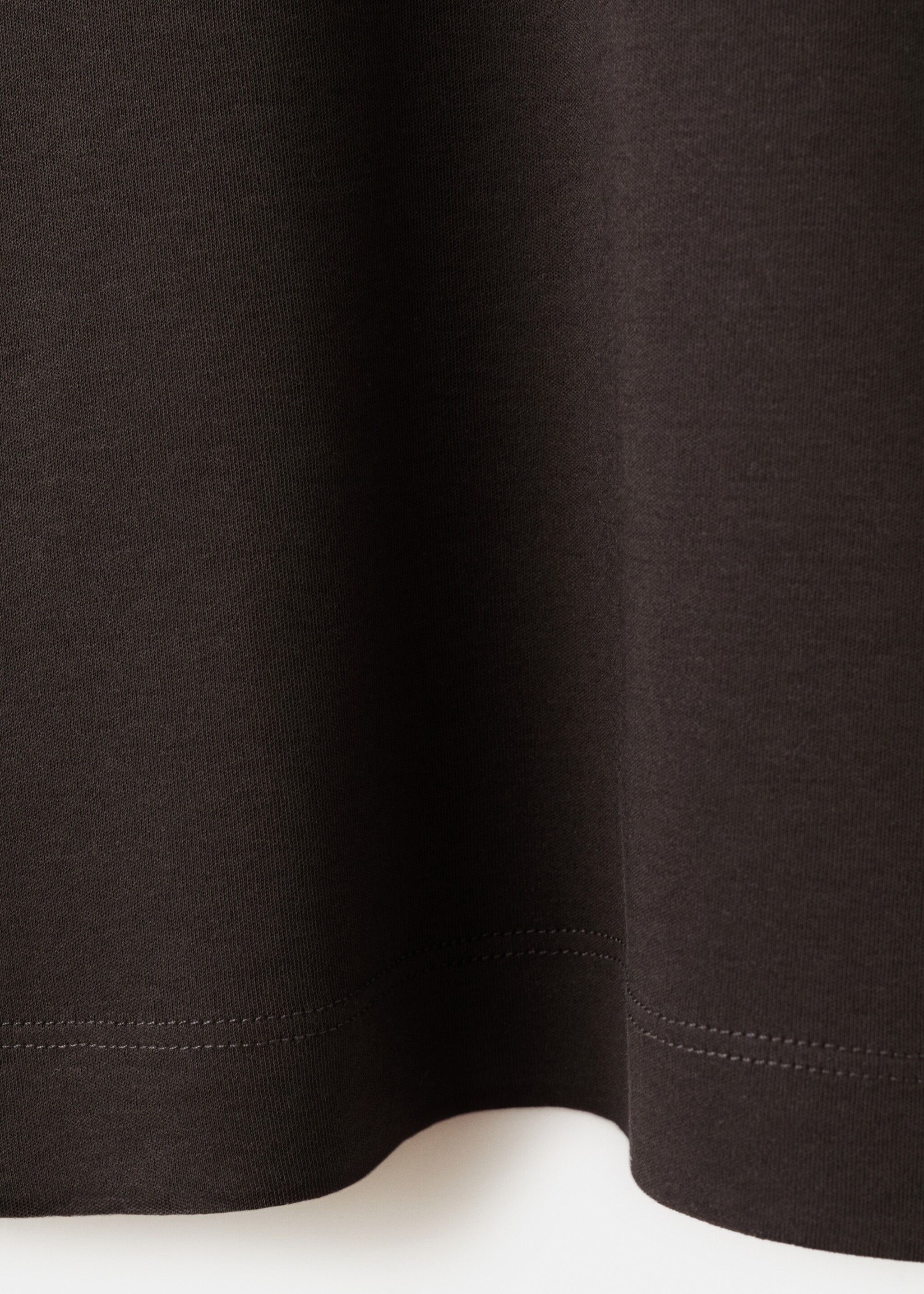 Medium weight regular fit T-shirt - Détail de l'article 0, Chocolat. Ref: 27041262-00.