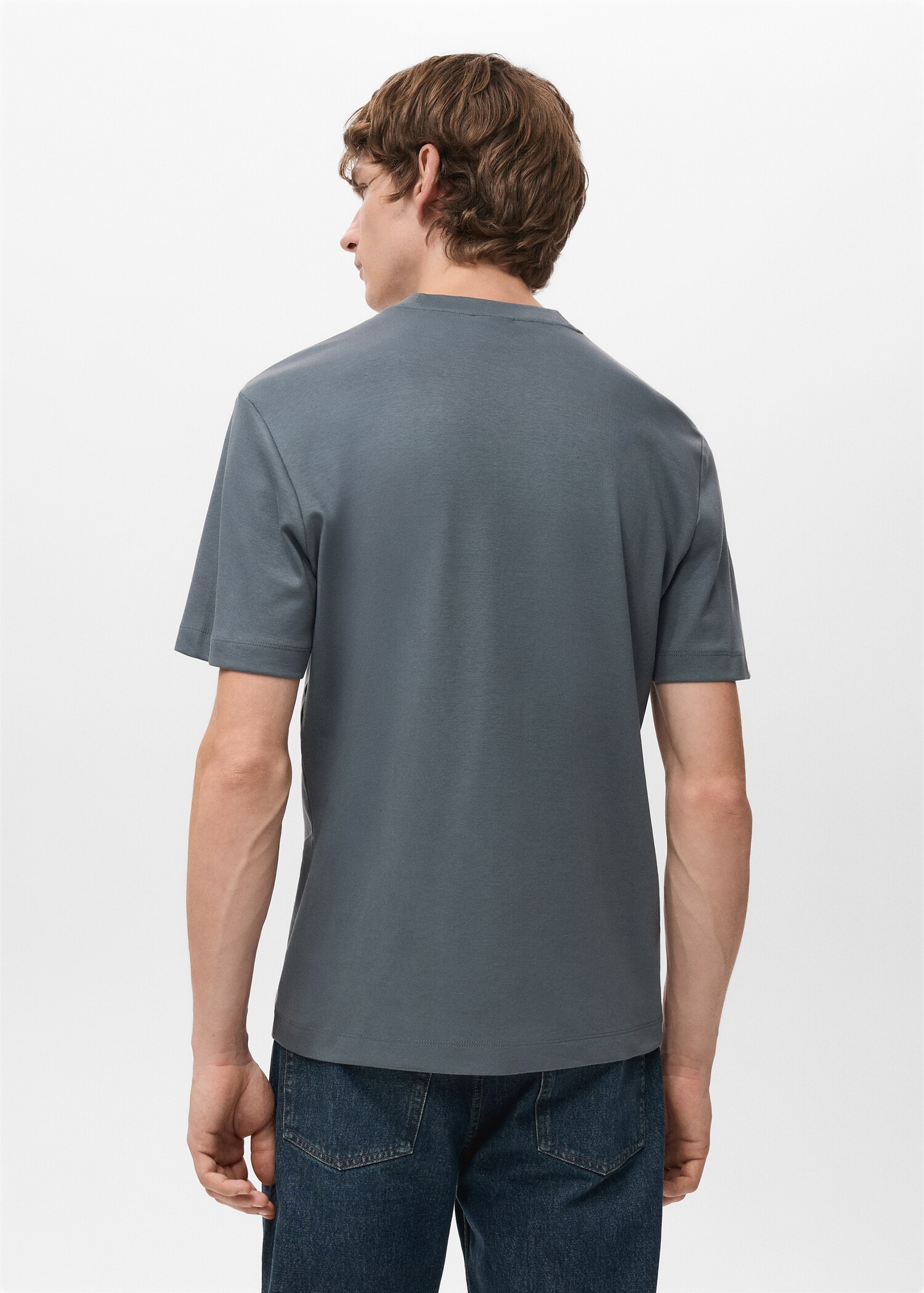 T-shirt regular fit de peso médio - Verso do artigo