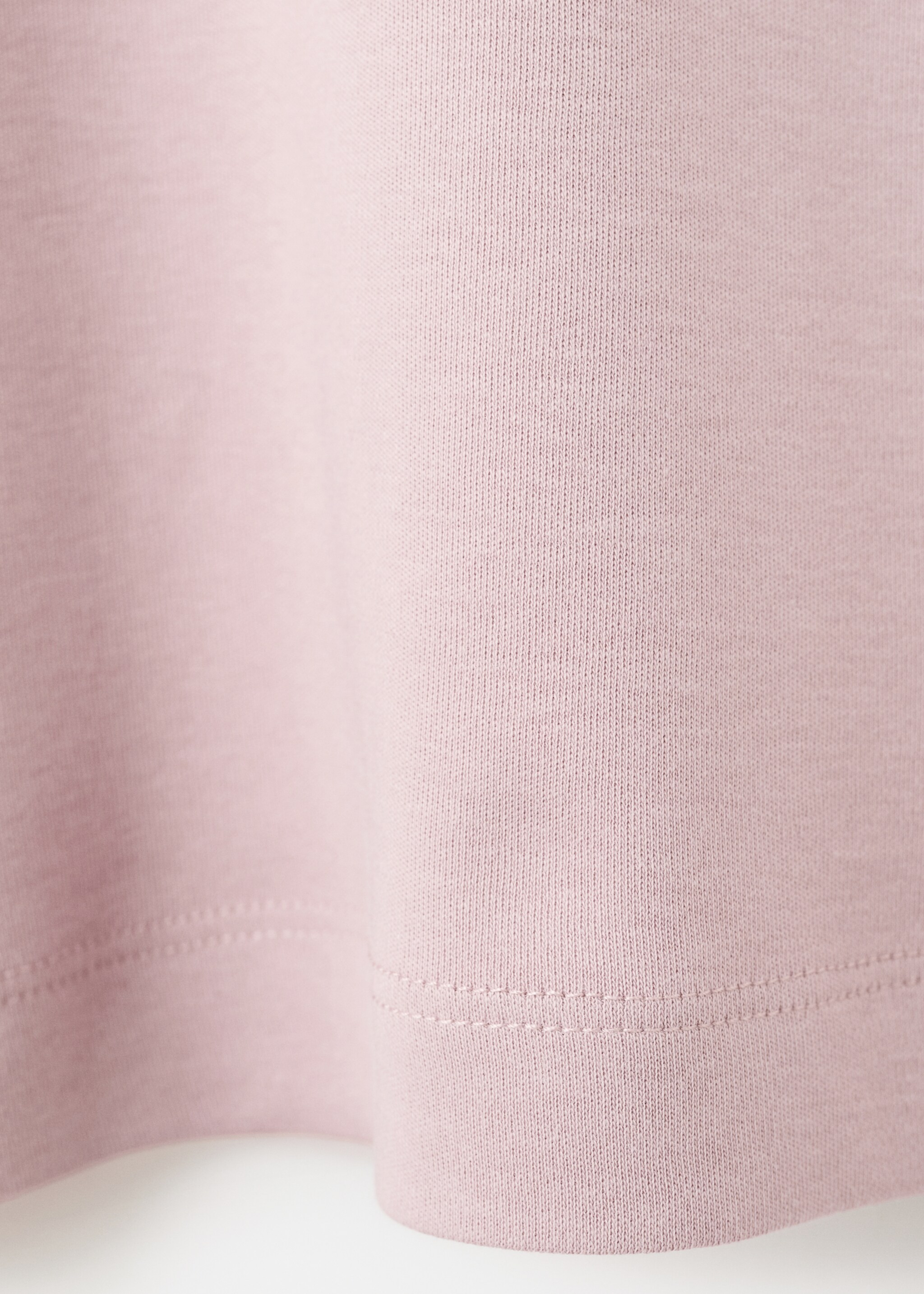 Medium weight regular fit T-shirt - Details of the article 0, Pale Pink. Ref: 27041262-00.