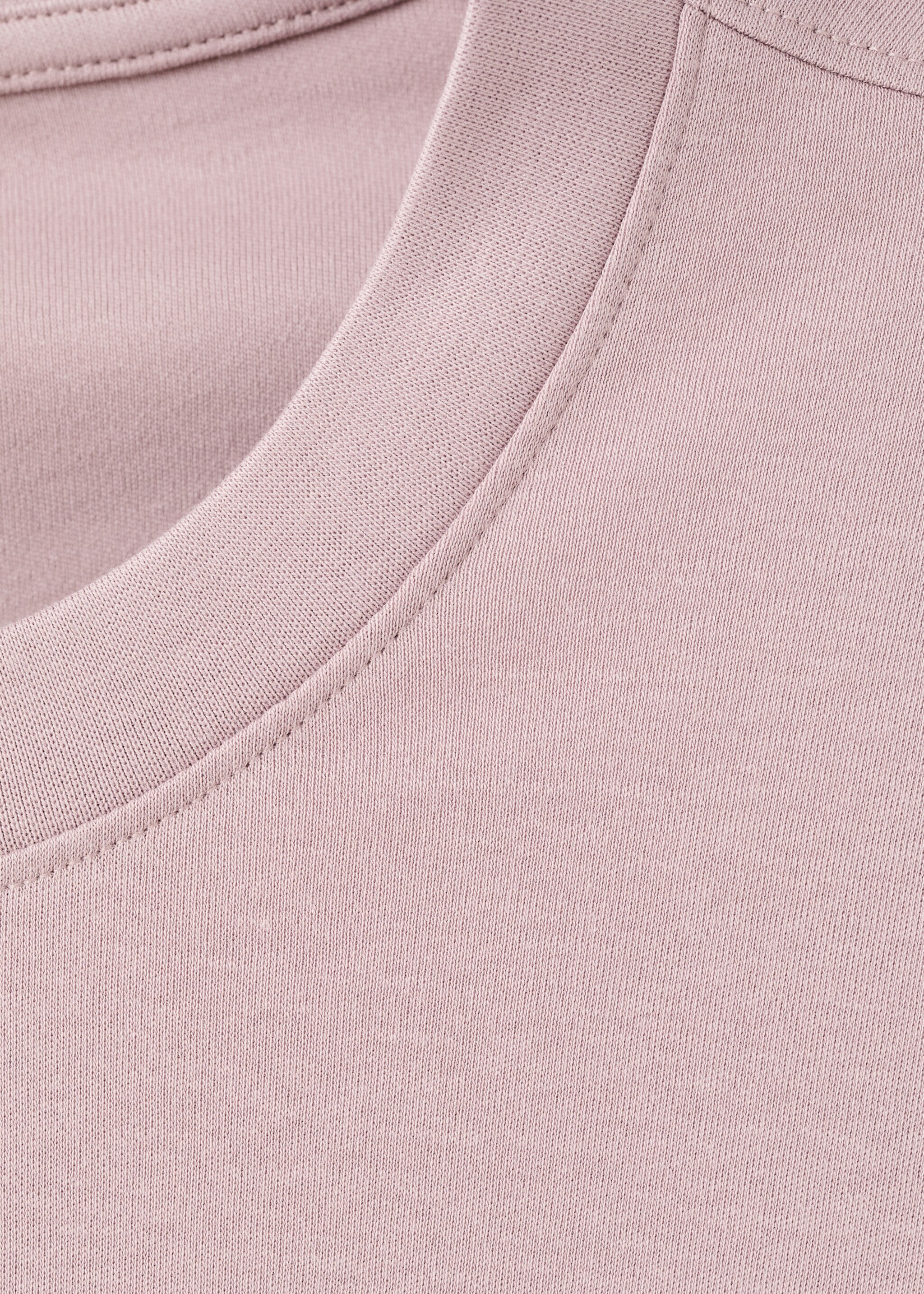 Medium weight regular fit T-shirt - Details of the article 8, Pale Pink. Ref: 27041262-00.