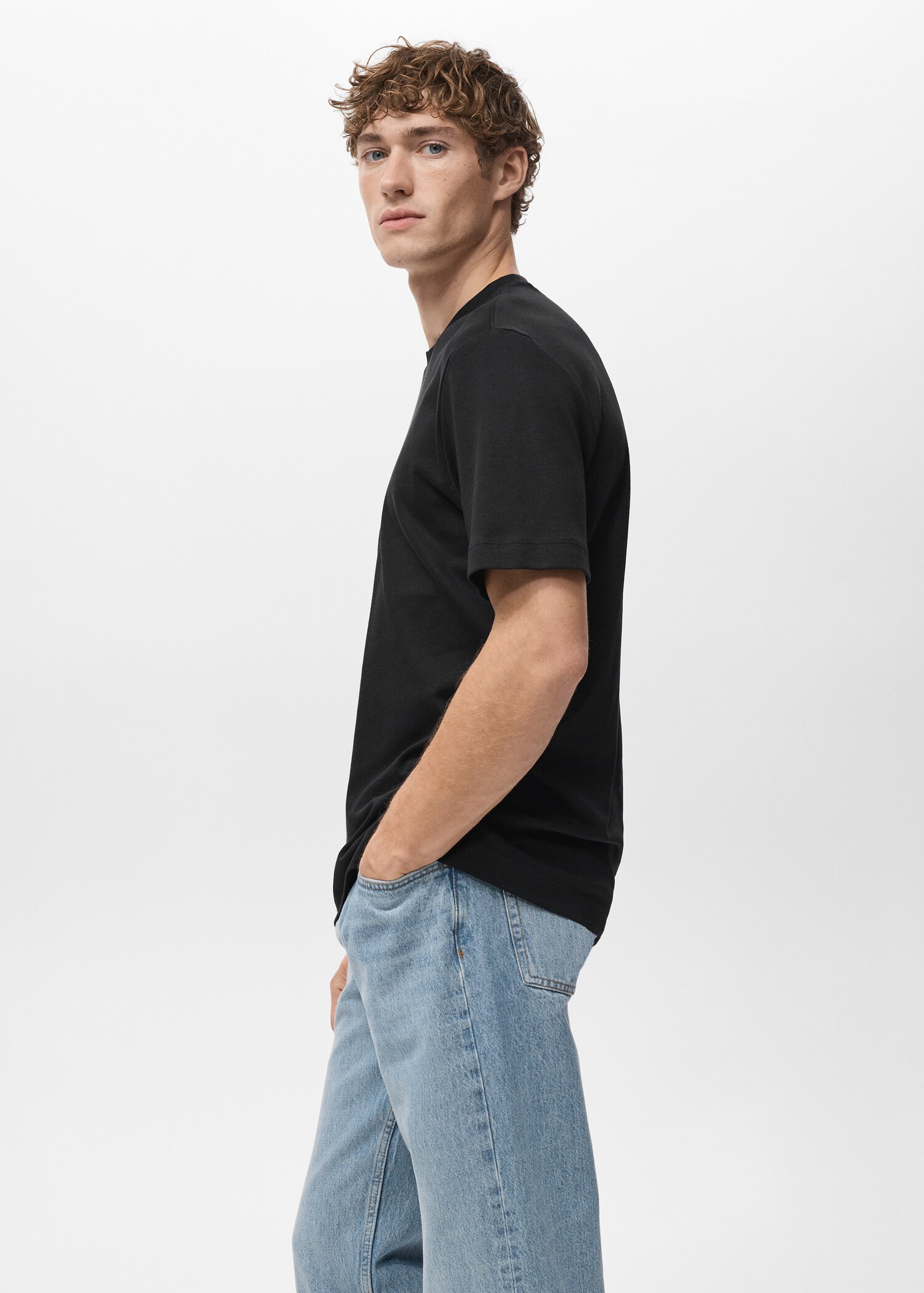 T-shirt regular fit de peso médio - Pormenor do artigo 2