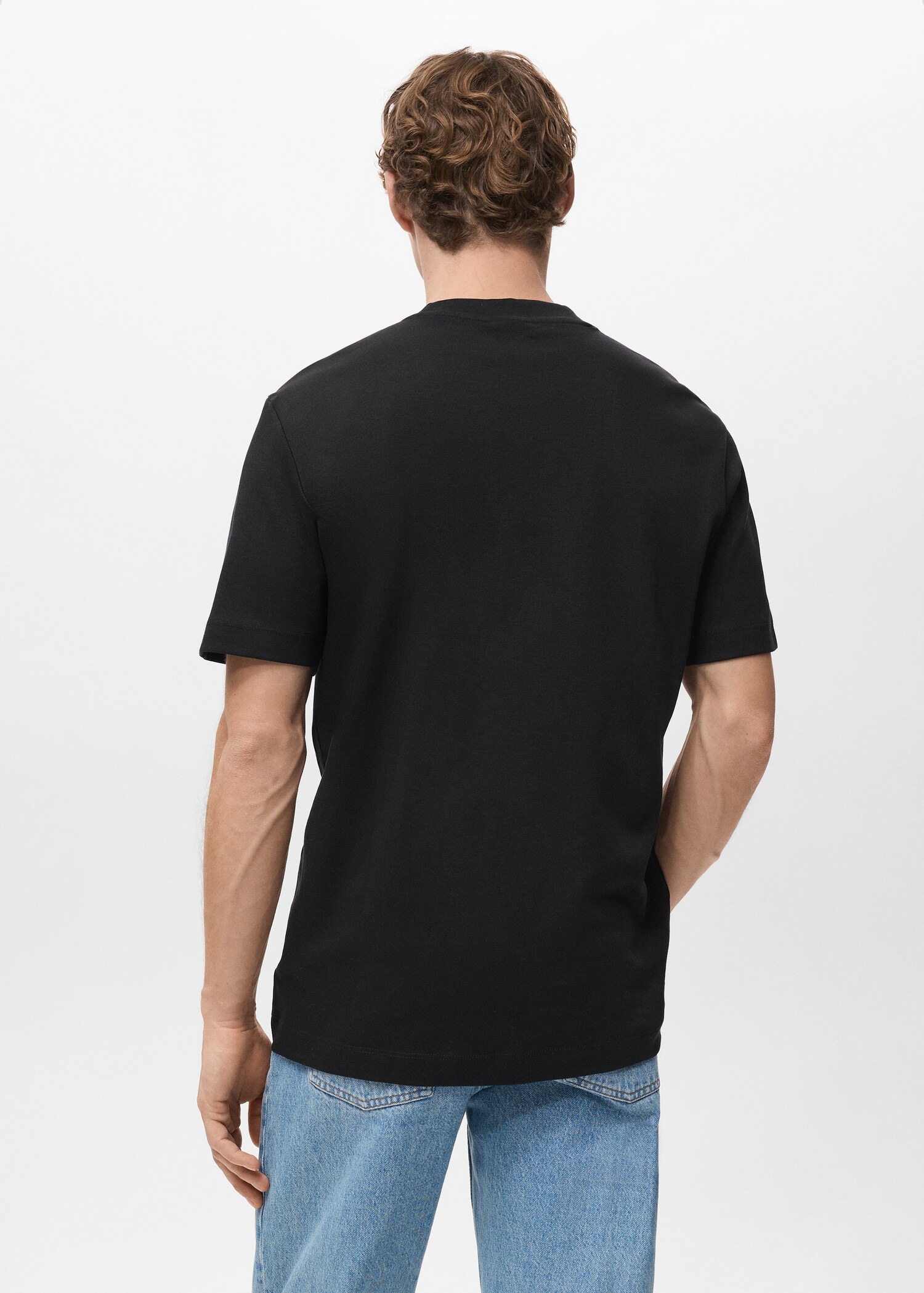 T-shirt regular fit de peso médio - Verso do artigo
