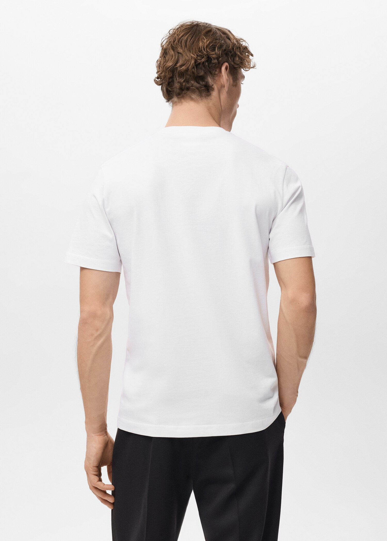 100% cotton slim-fit t-shirt - Reverse of the article