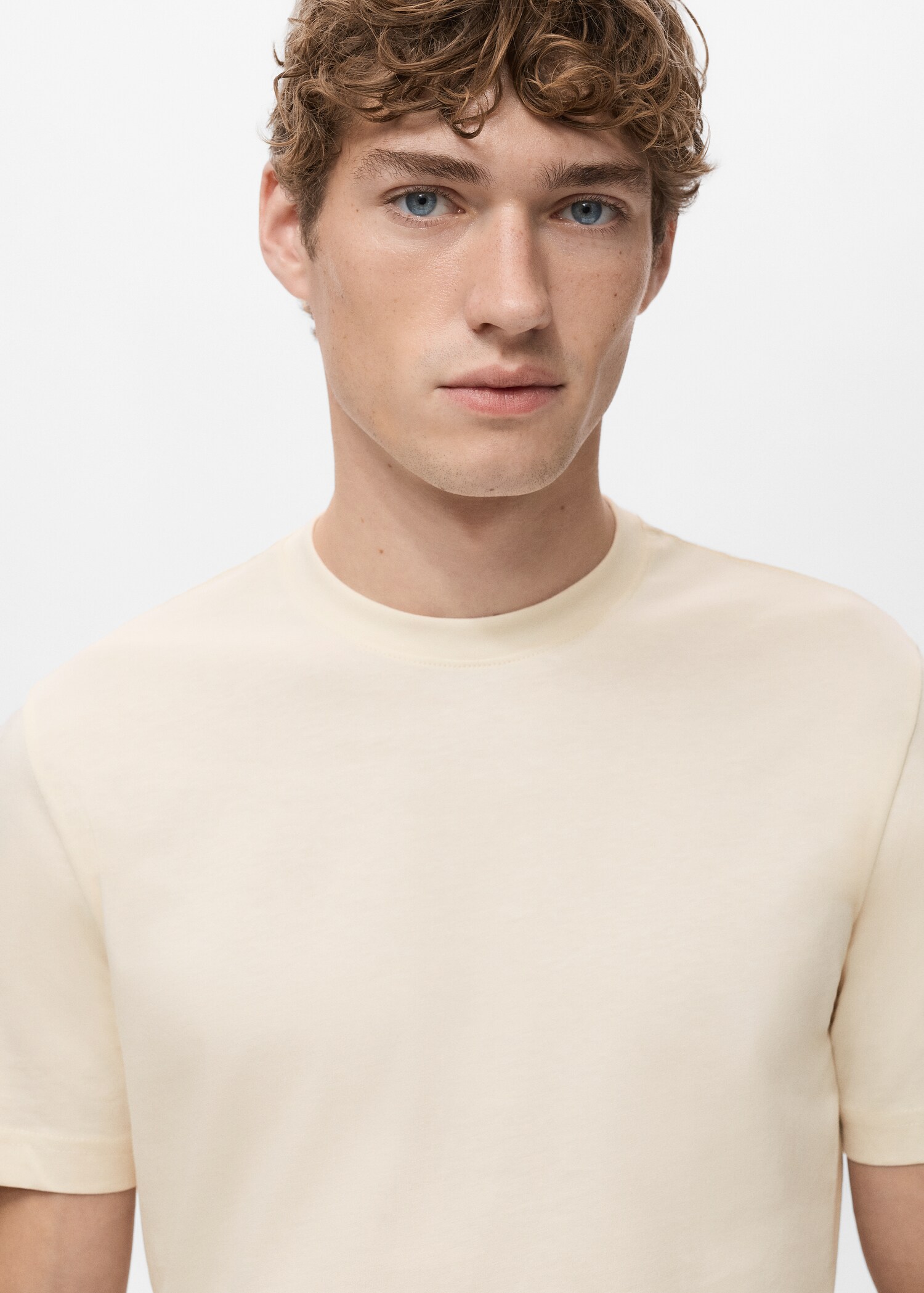 100% cotton slim-fit t-shirt - Details of the article 1