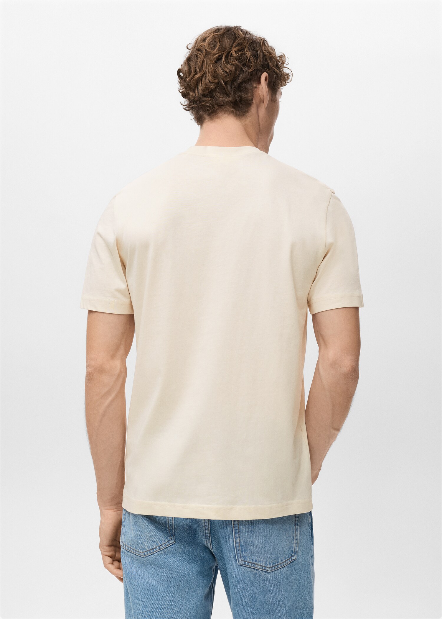 100% cotton slim-fit t-shirt - Reverse of the article