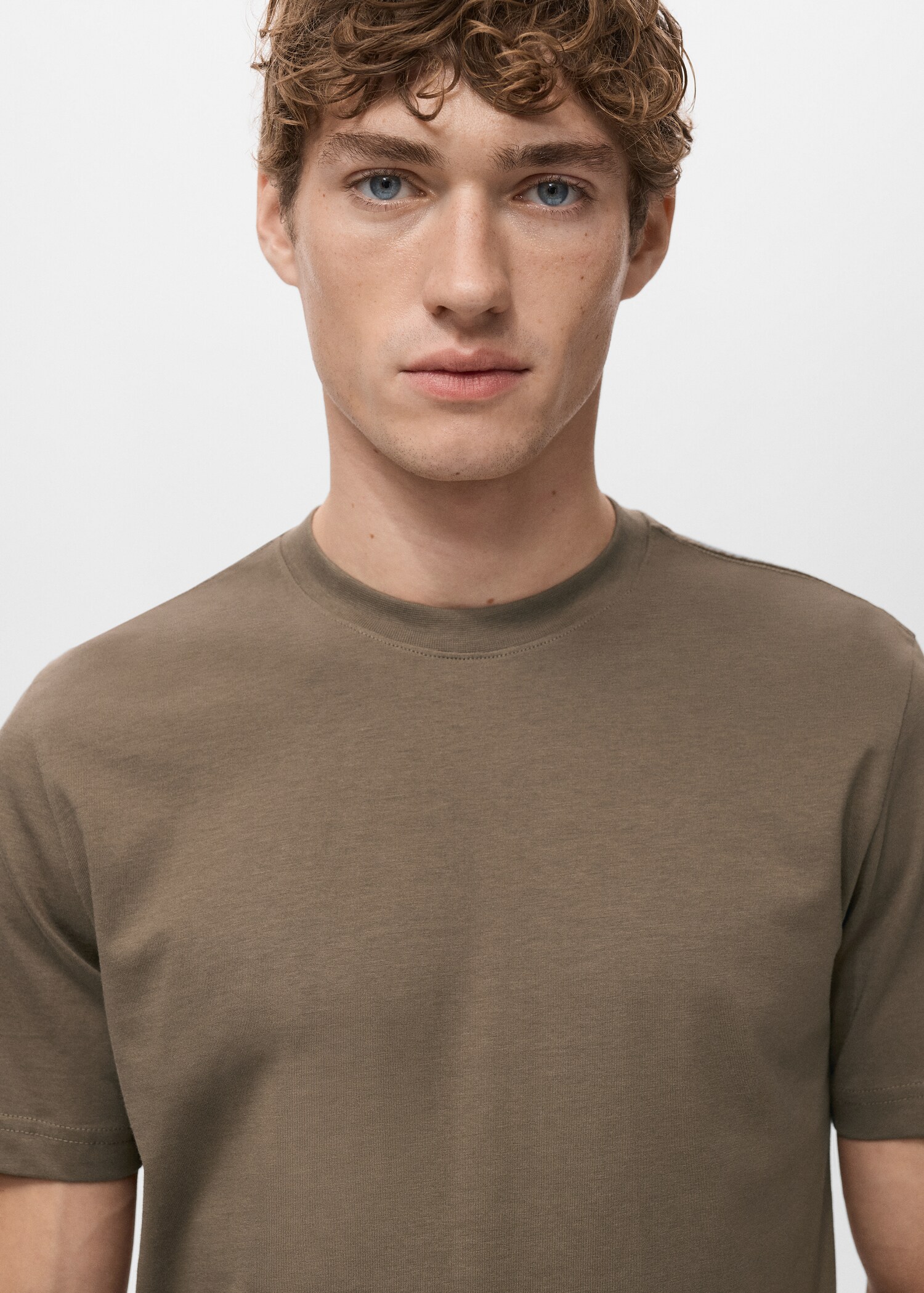 100% cotton slim-fit t-shirt - Details of the article 1