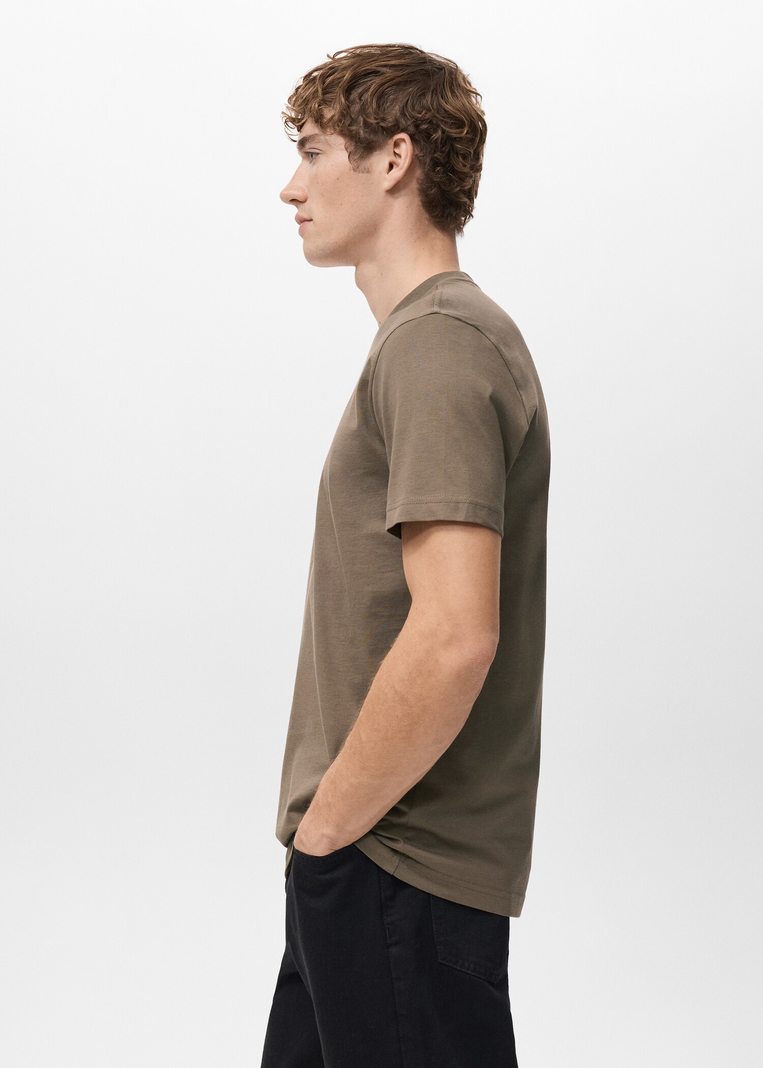 100% cotton slim-fit t-shirt - Details of the article 2