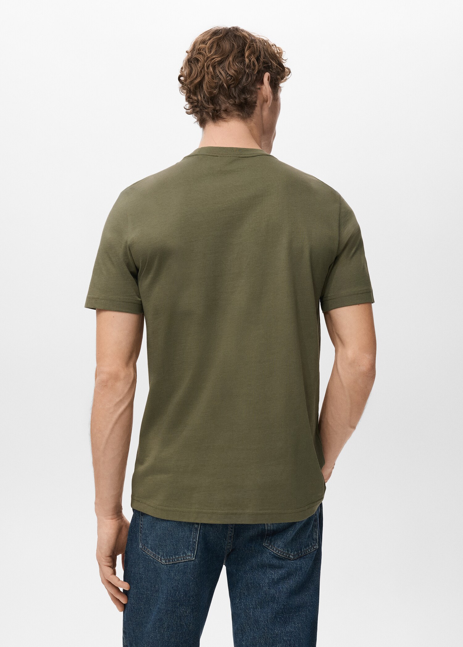 100% cotton slim-fit t-shirt - Reverse of the article