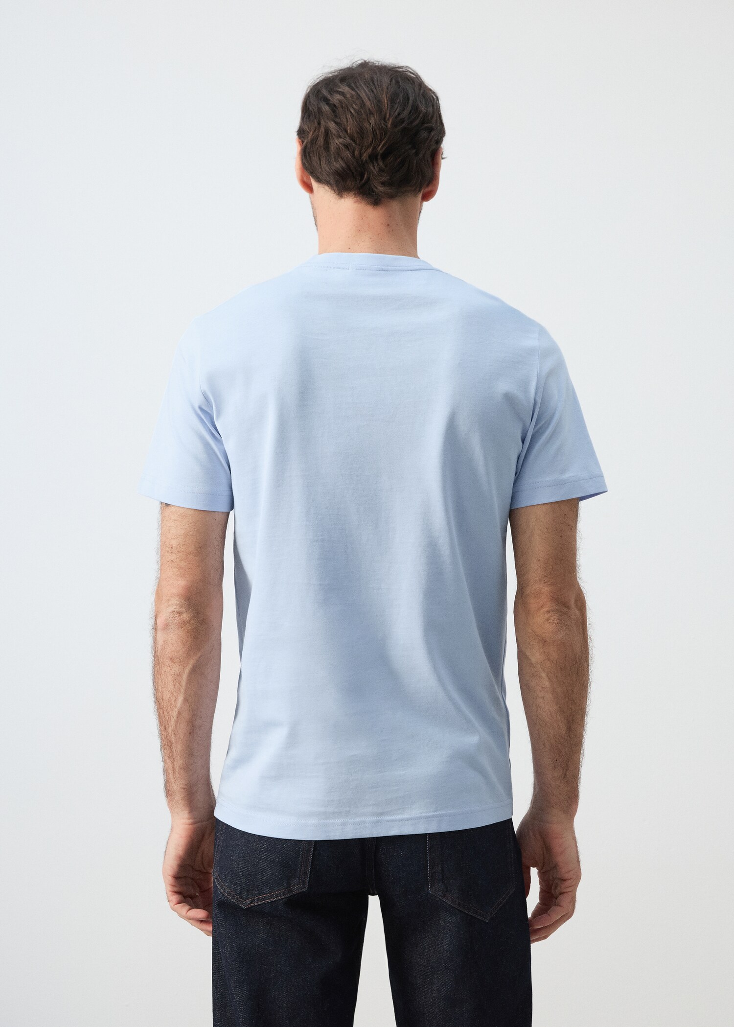 100% cotton slim-fit t-shirt - Reverse of the article