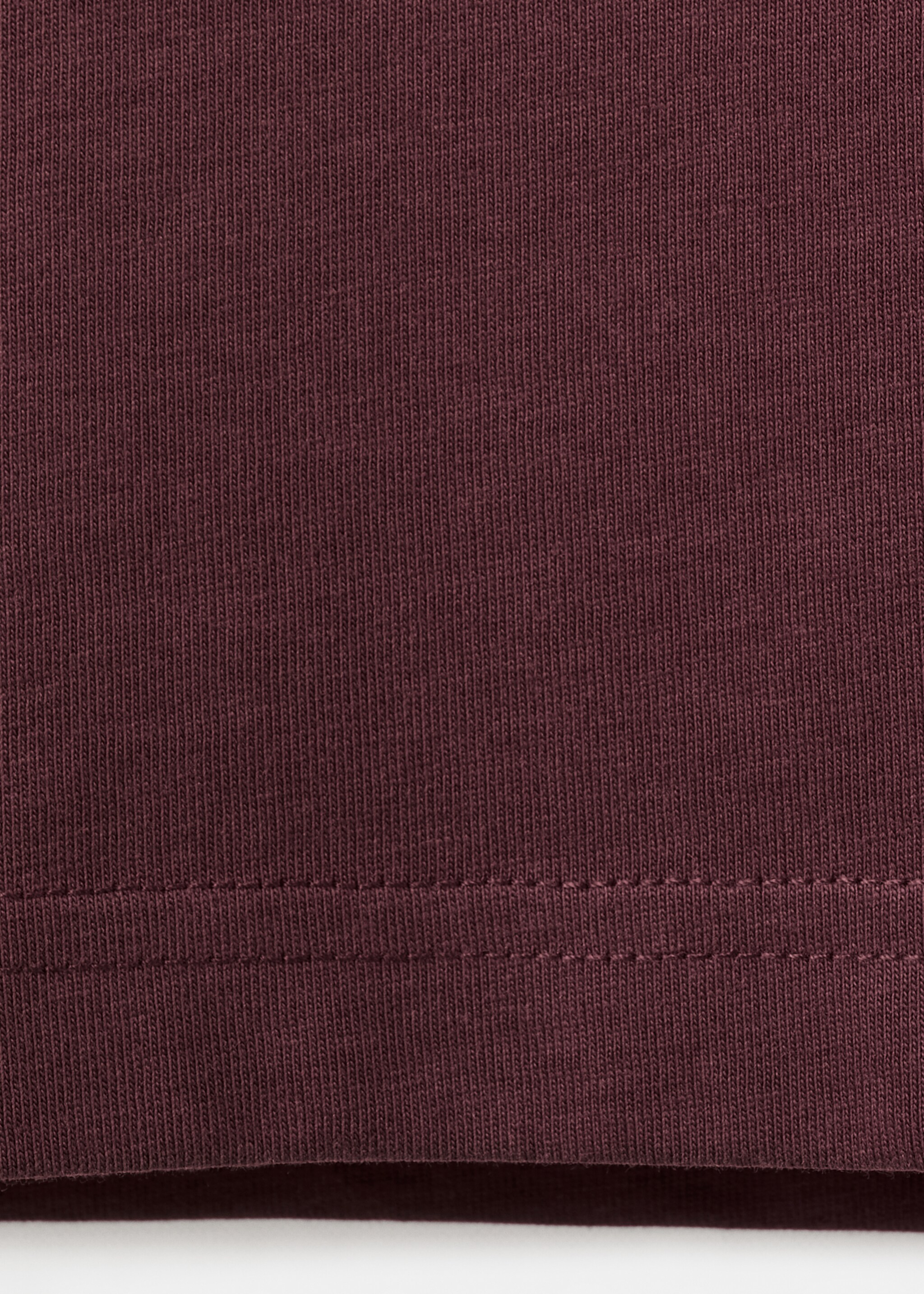 100% cotton slim-fit t-shirt - Details of the article 0, Plum. Ref: 27041263-00.