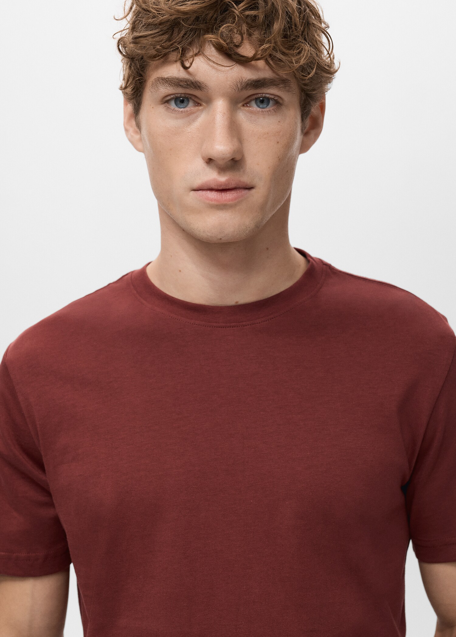 100% cotton slim-fit t-shirt - Details of the article 1