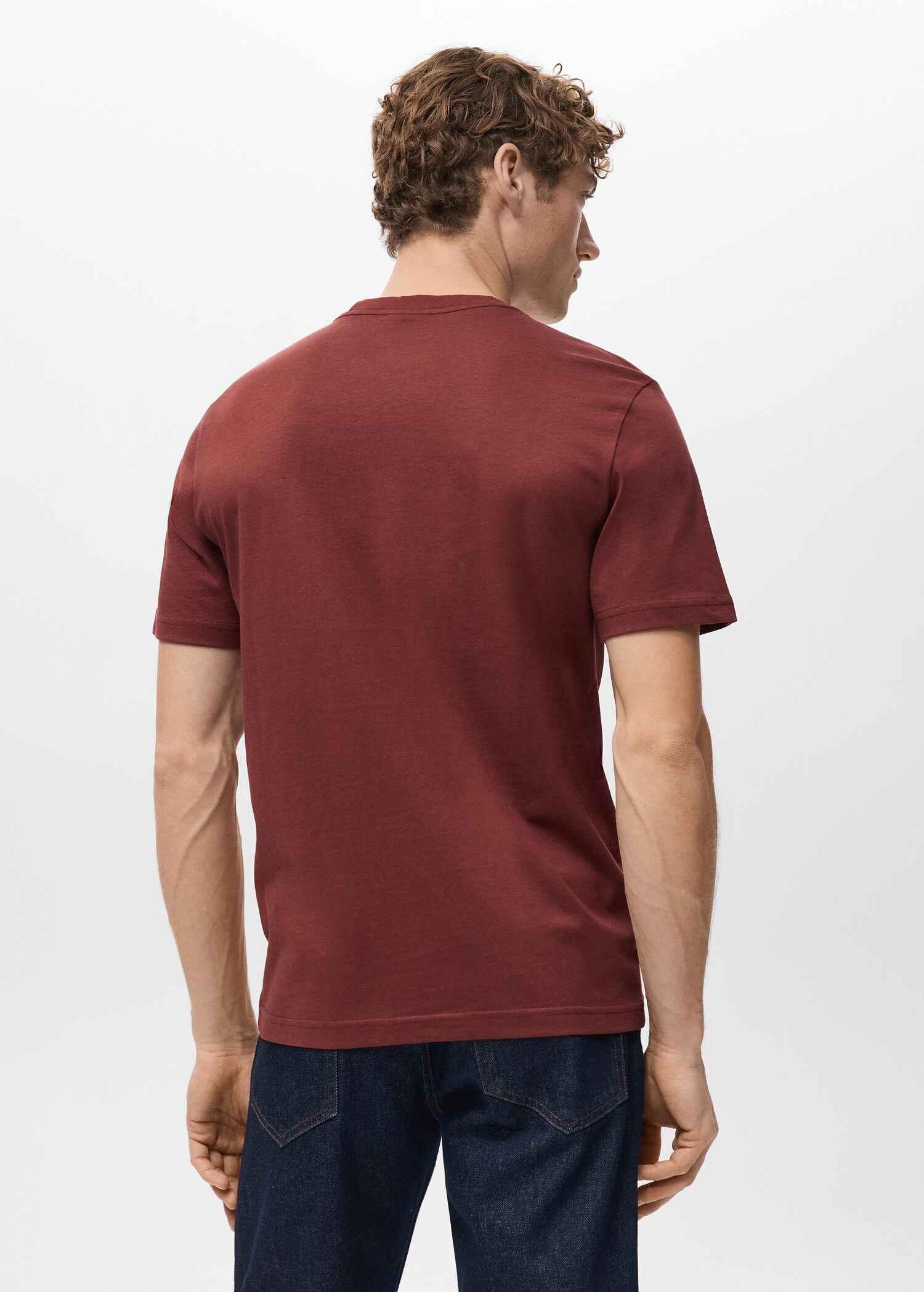 100% cotton slim-fit t-shirt - Reverse of the article