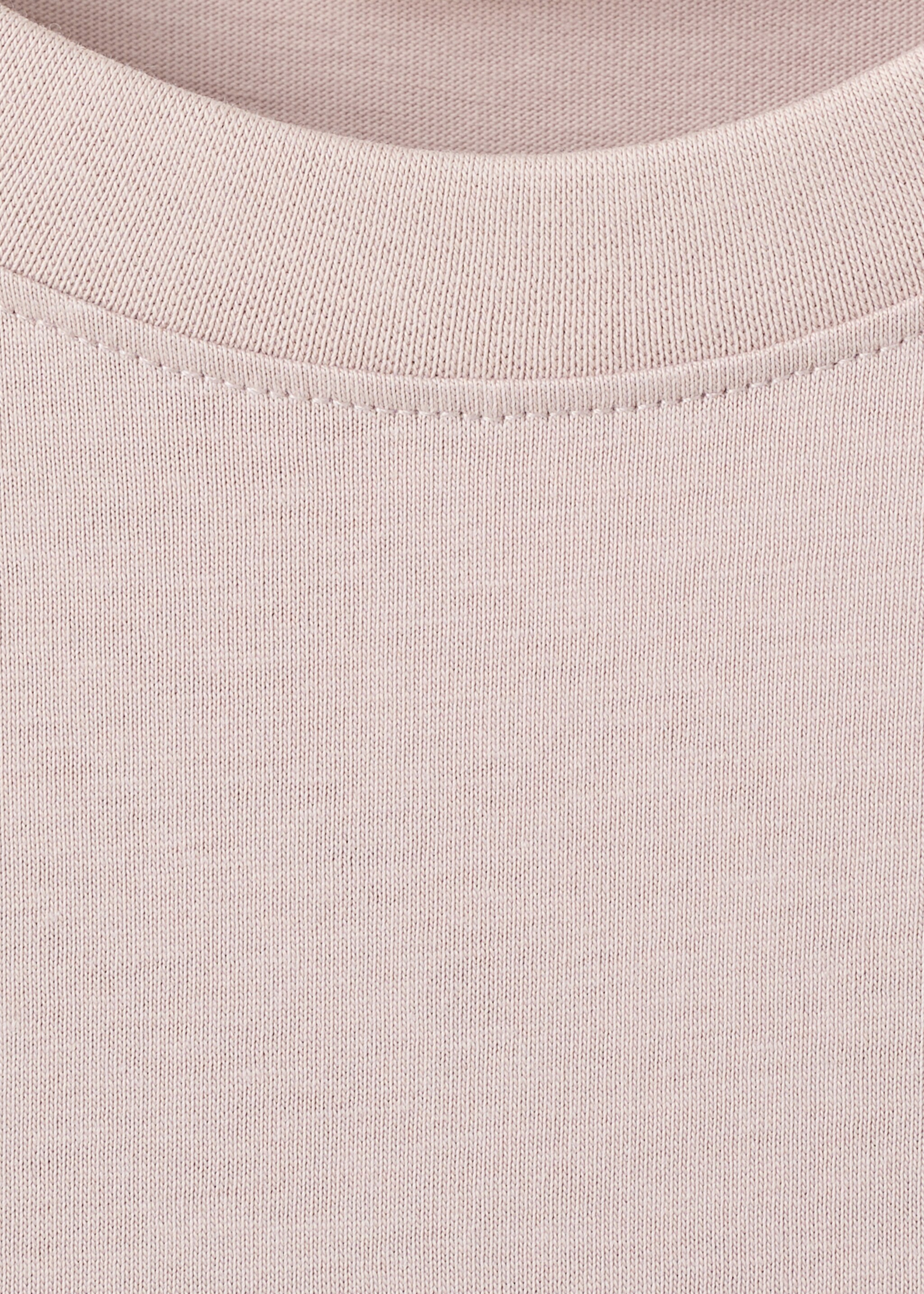 100% cotton slim-fit t-shirt - Details of the article 8, Pastel Pink. Ref: 27041263-00.
