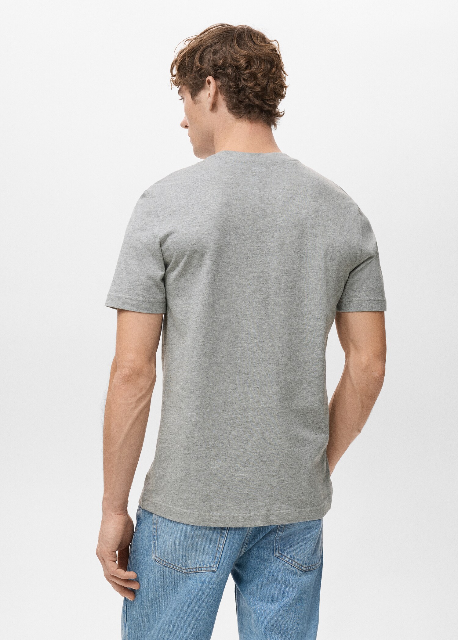 100% cotton slim-fit t-shirt - Reverse of the article