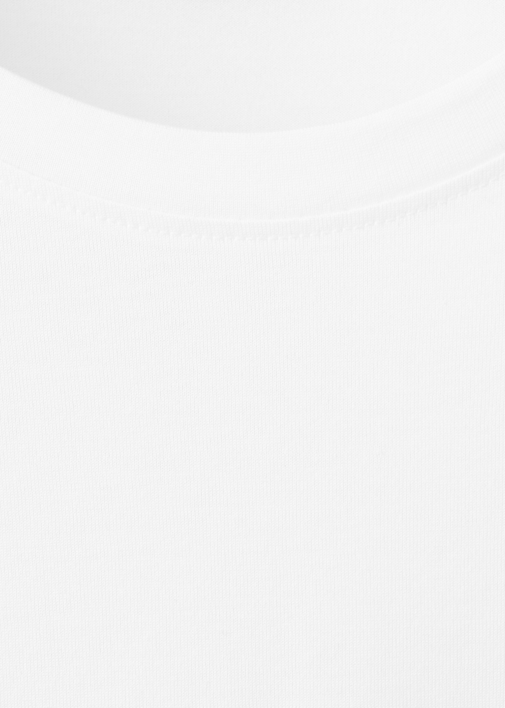 T-shirt de 100% algodão regular fit - Pormenor do artigo 8, Branco. Ref: 27041264-00.