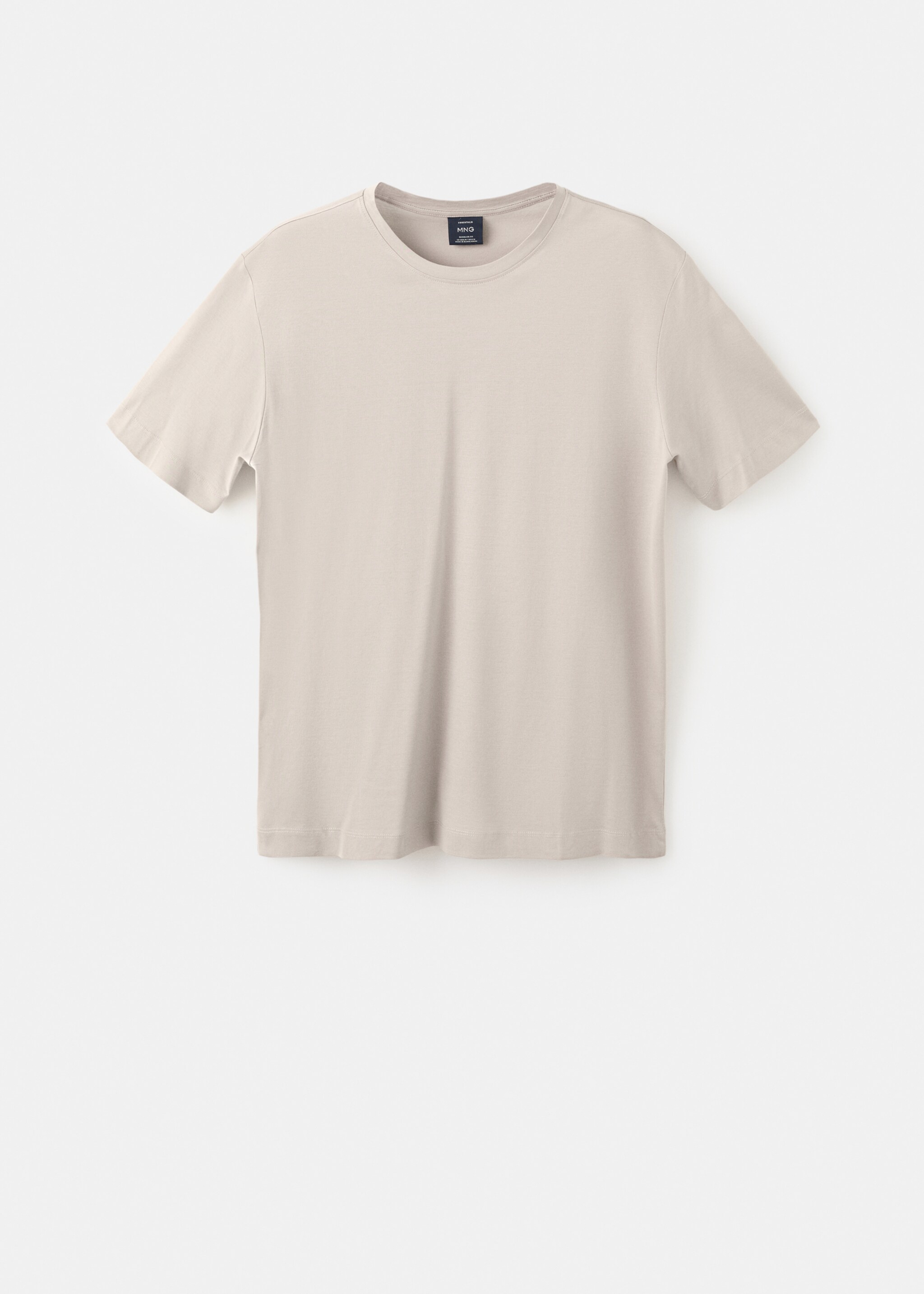 T-shirt de 100% algodão regular fit - Artigo sem modelo, Areia. Ref: 27041264-00.