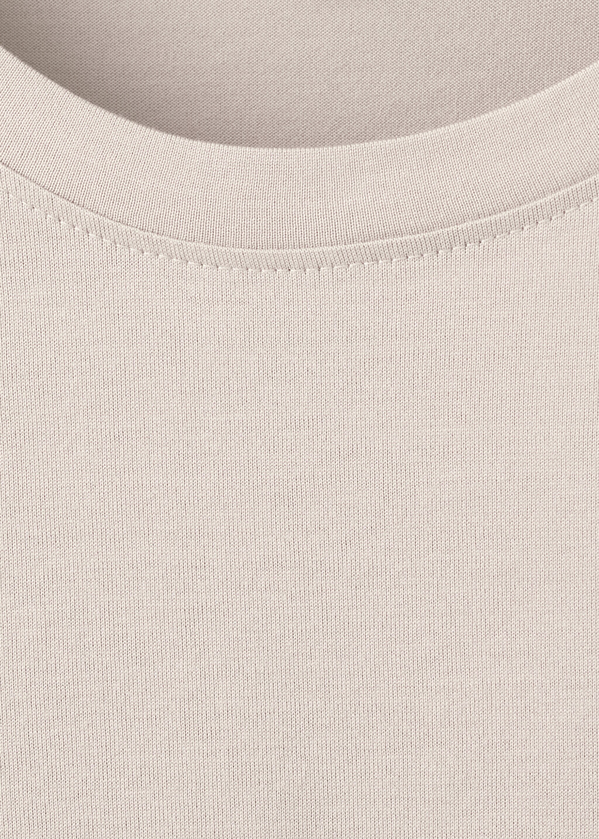 T-shirt de 100% algodão regular fit - Pormenor do artigo 8, Areia. Ref: 27041264-00.