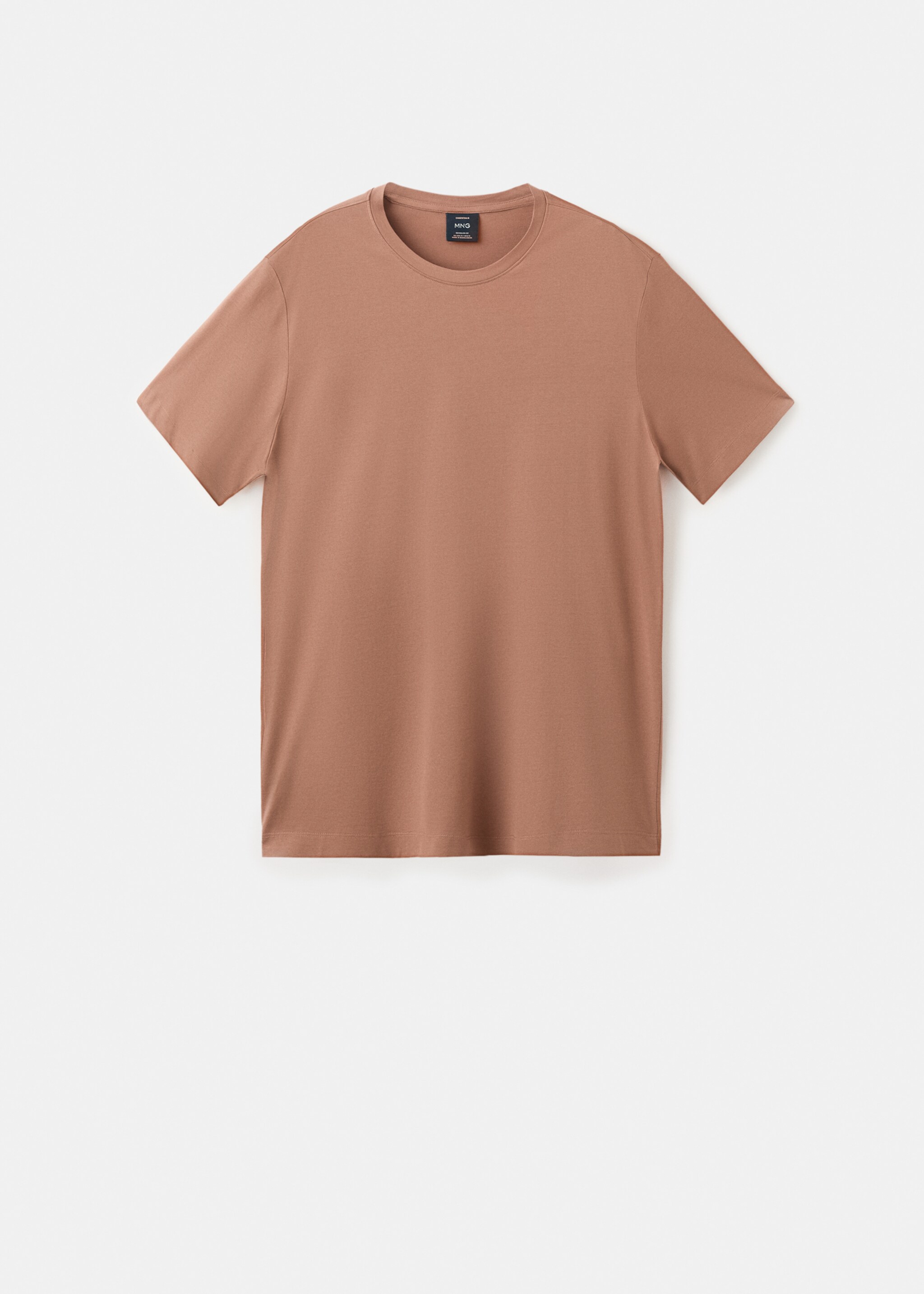 100% cotton T-shirt regular fit - Article without model, Peach. Ref: 27041264-00.