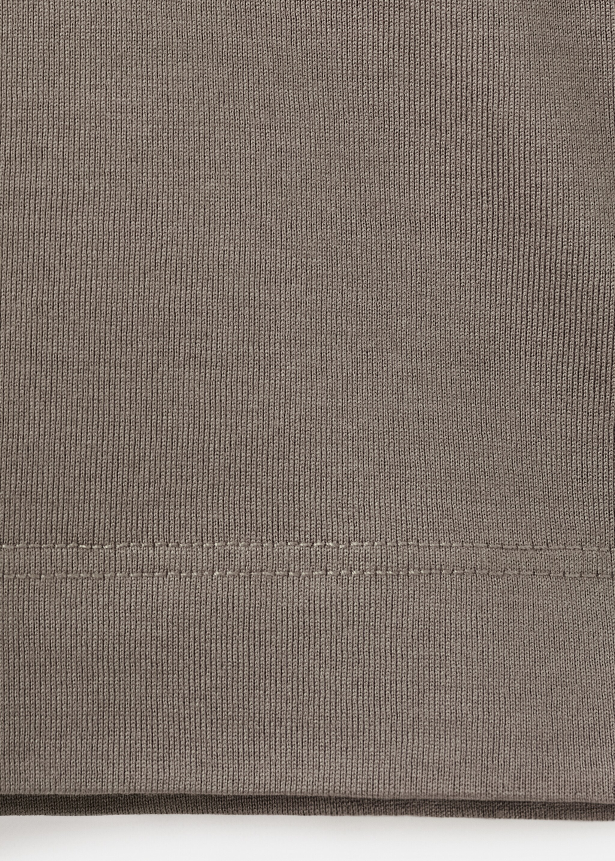 100% cotton T-shirt regular fit - Details of the article 0, Medium Brown. Ref: 27041264-00.