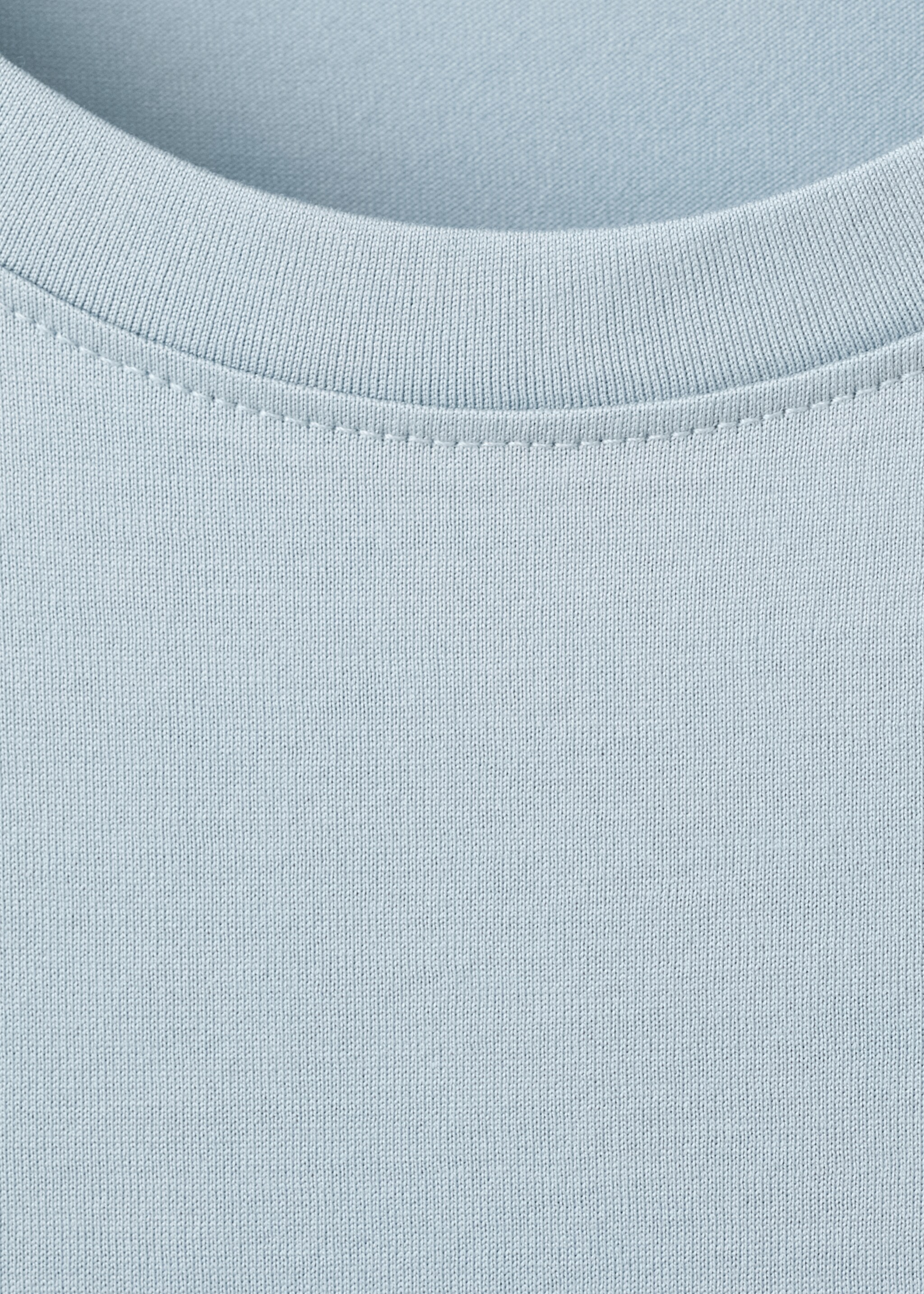 100% cotton T-shirt regular fit - Details of the article 8, Aqua Green. Ref: 27041264-00.