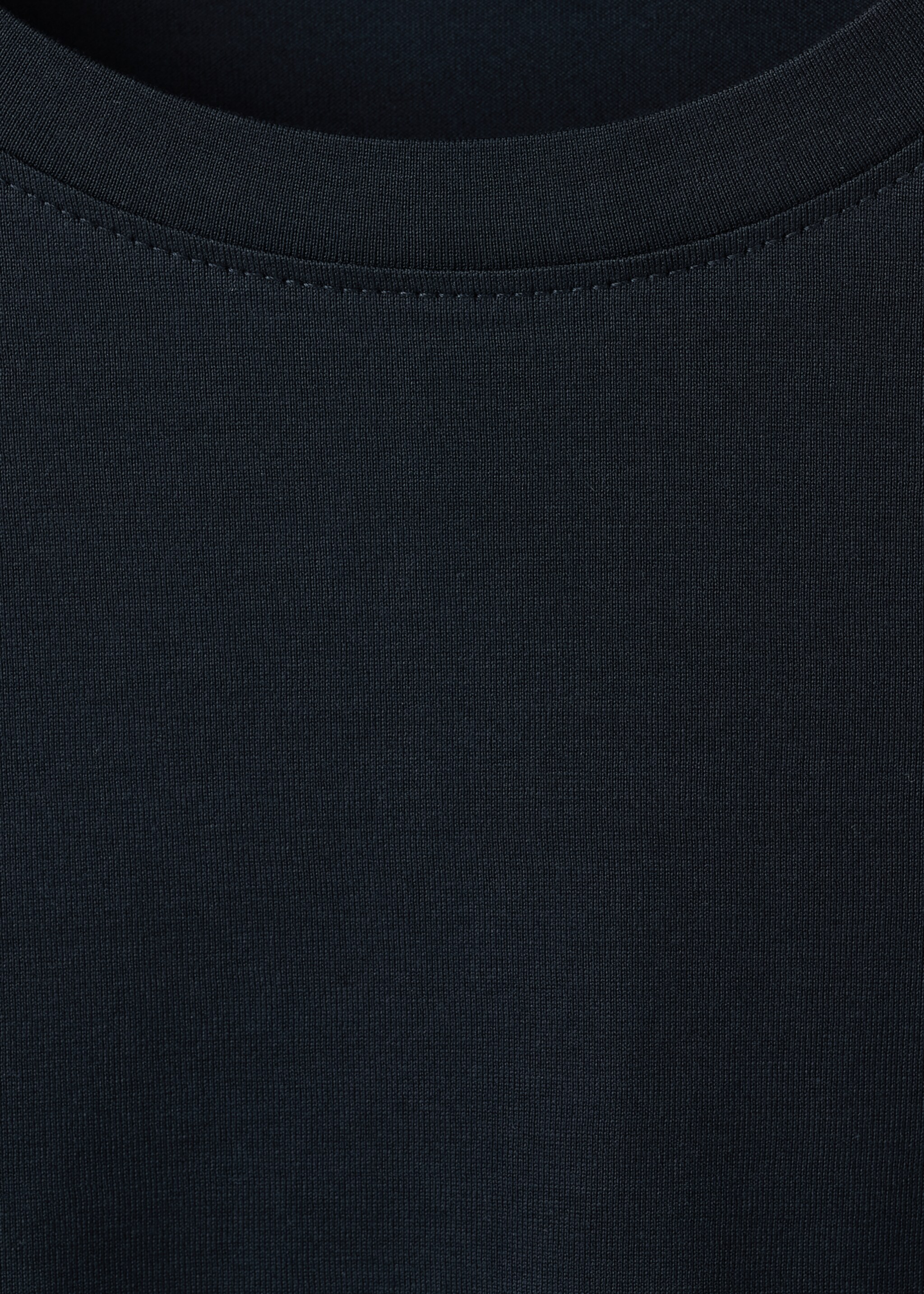 T-shirt de 100% algodão regular fit - Pormenor do artigo 8, Azul-marinho. Ref: 27041264-00.