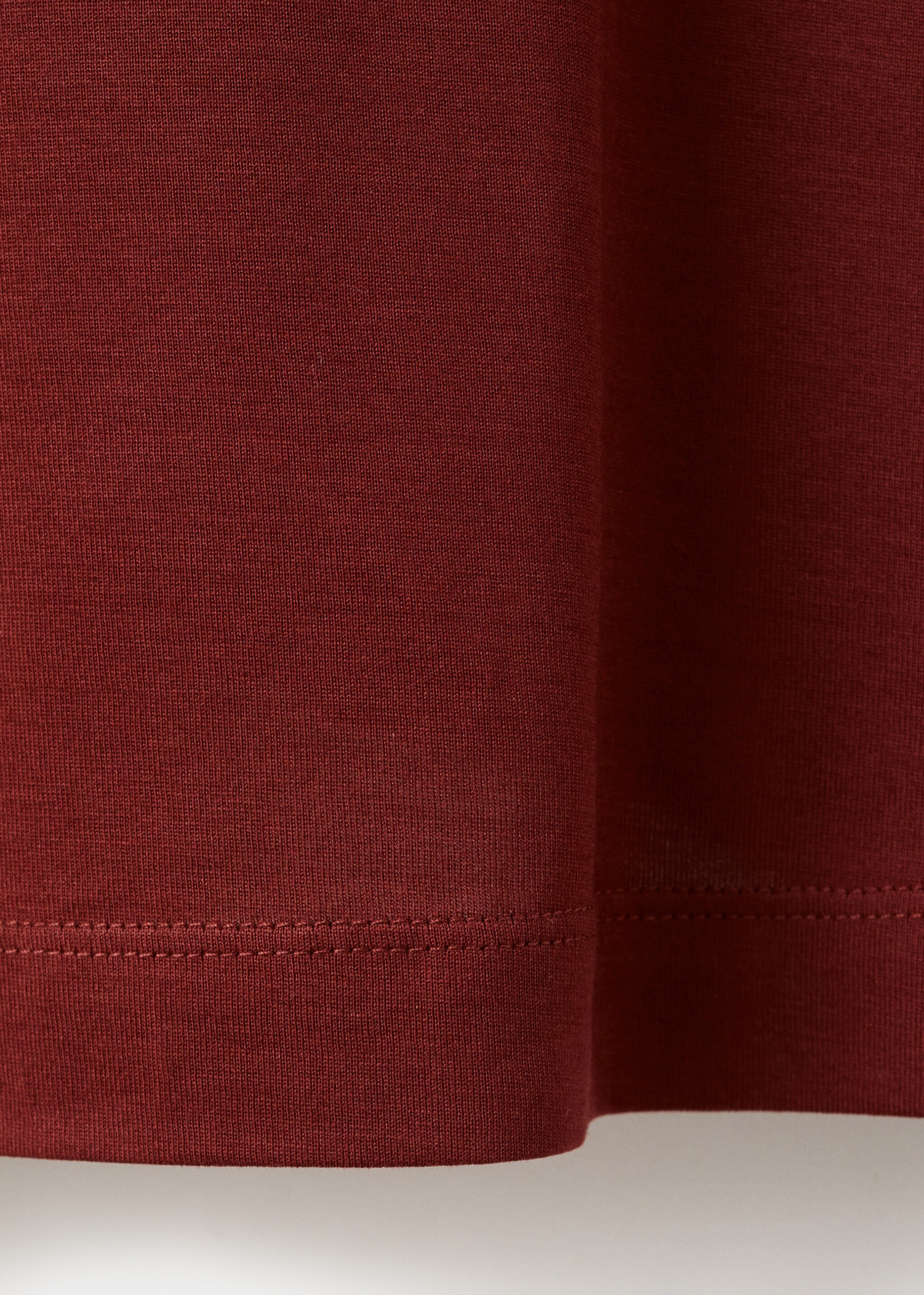 Camiseta 100% algodón regular fit - Detalle del artículo 0, Cereza. Ref: 27041264-00.