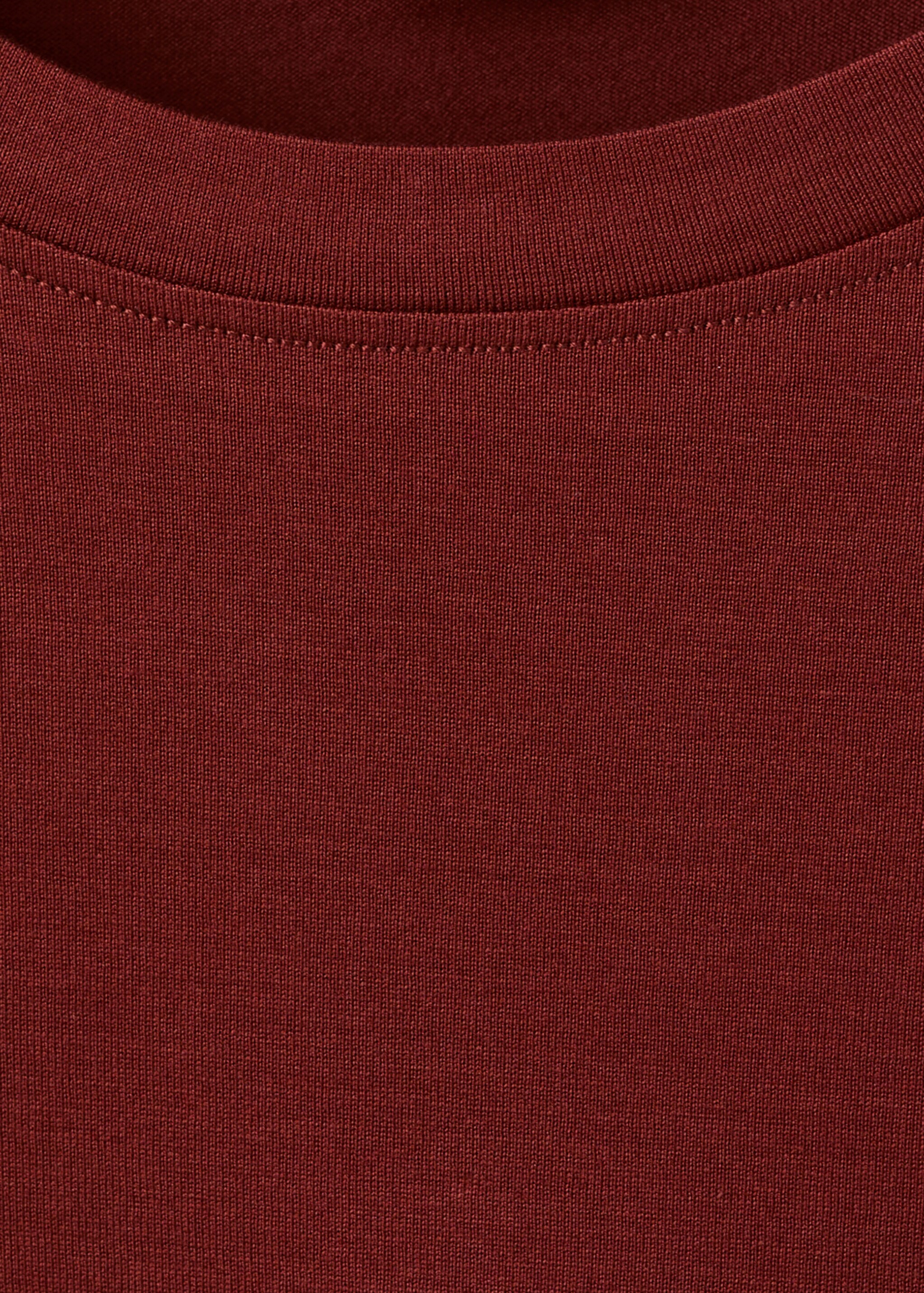 Camiseta 100% algodón regular fit - Detalle del artículo 8, Cereza. Ref: 27041264-00.