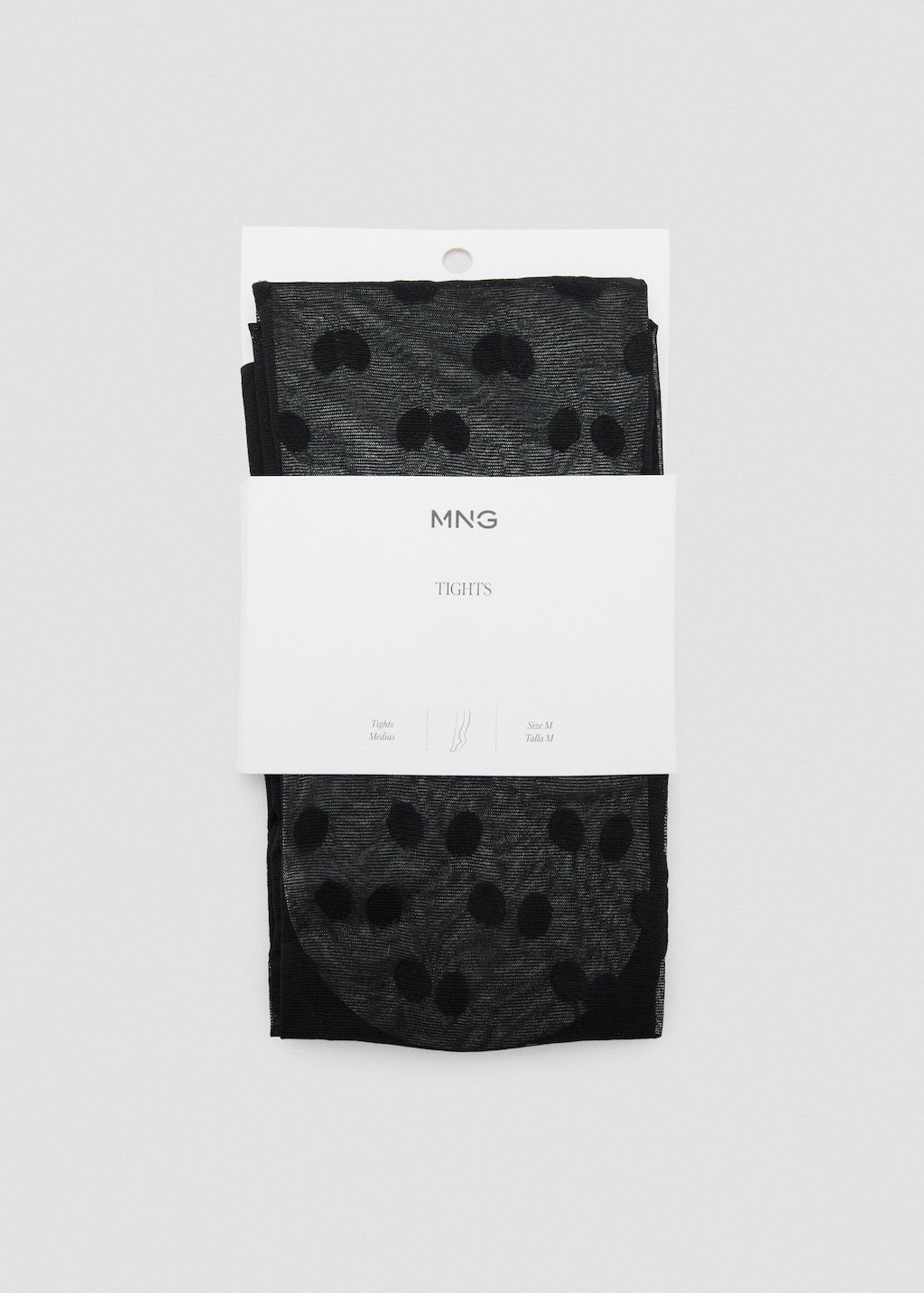 Polka-dot sheer stockings