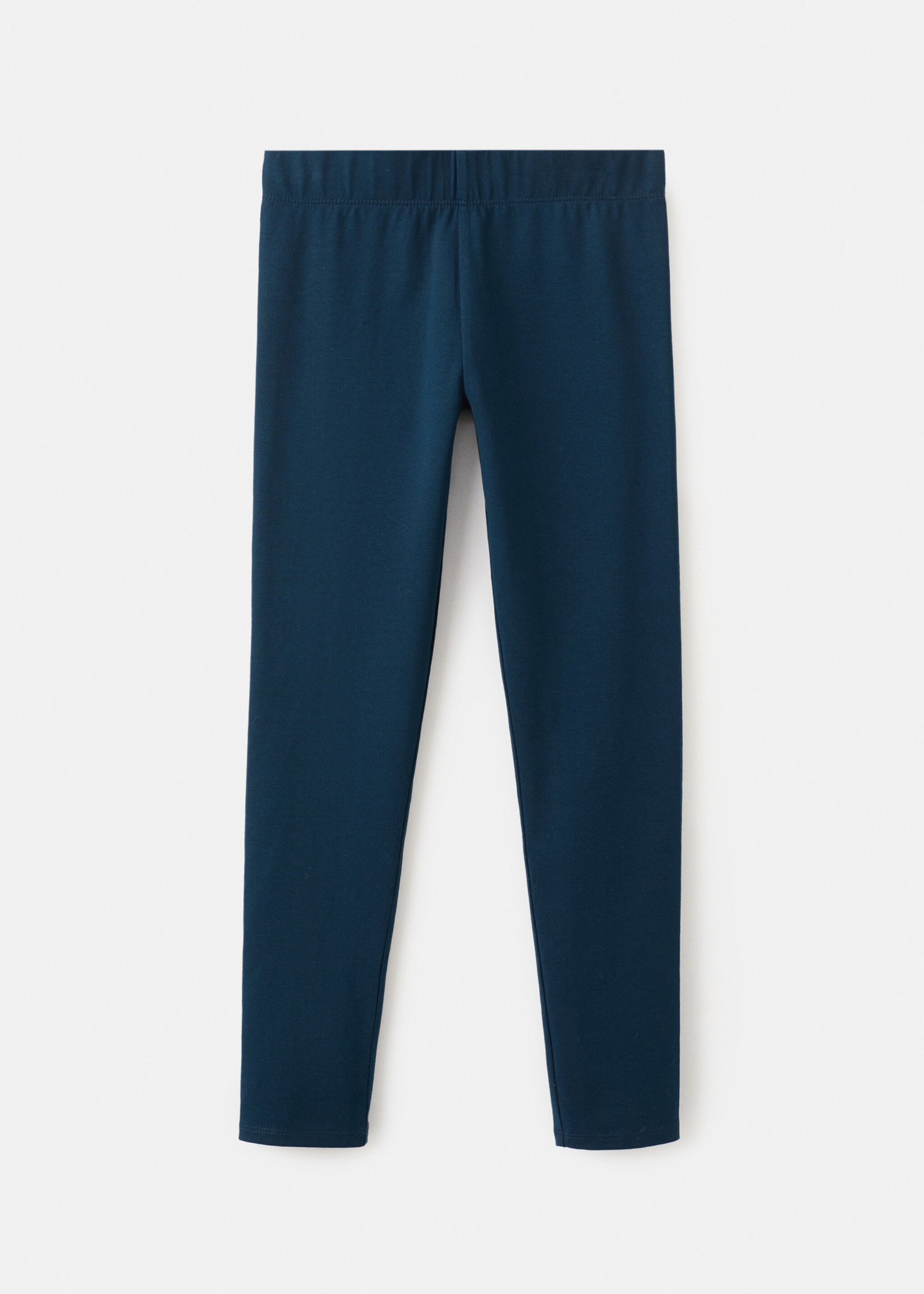 Essential cotton leggings - Reverse of the article, Dark Navy. Ref: 27041271-00.