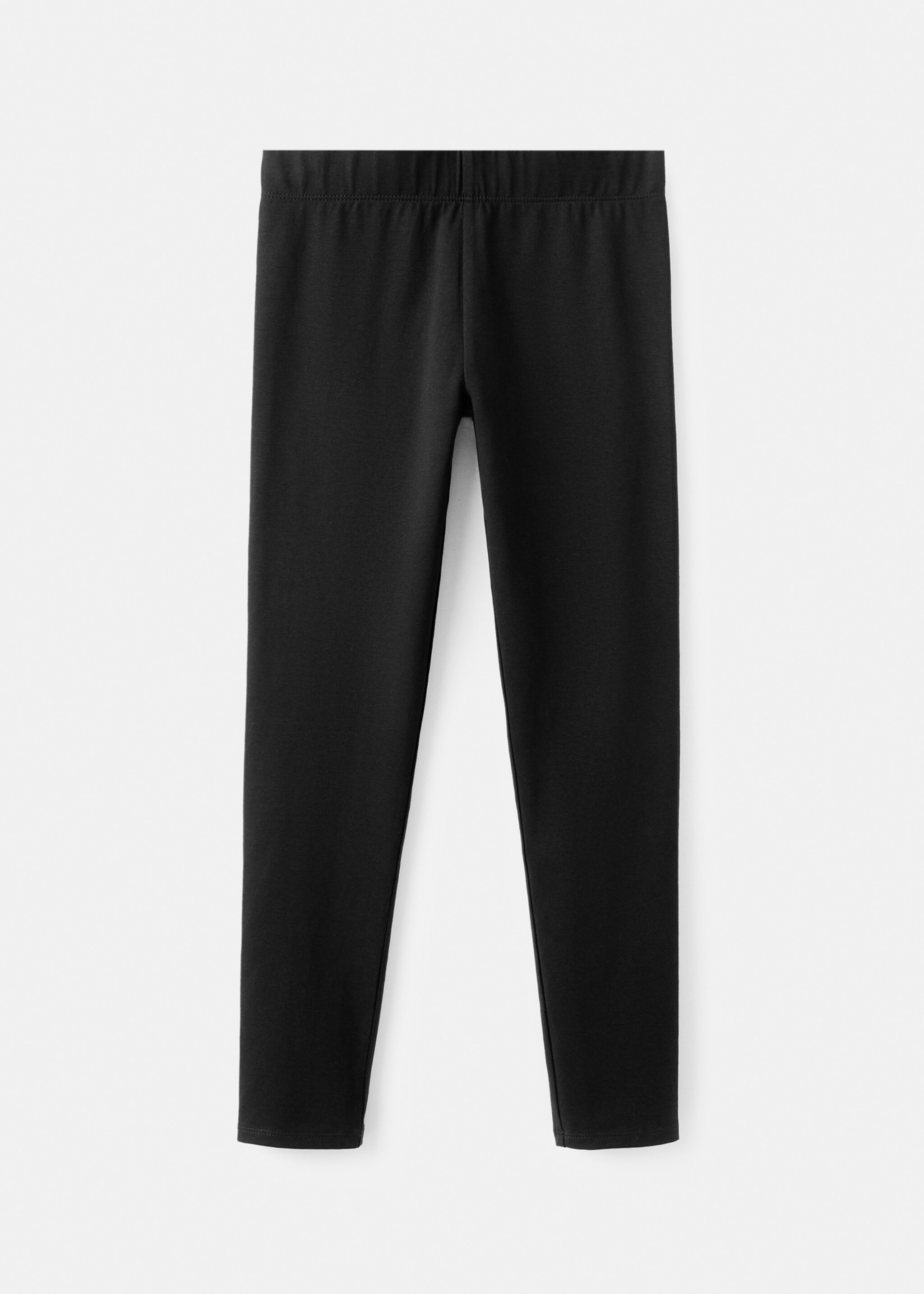 Essential cotton leggings - Article without model, Black. Ref: 27041271-00.