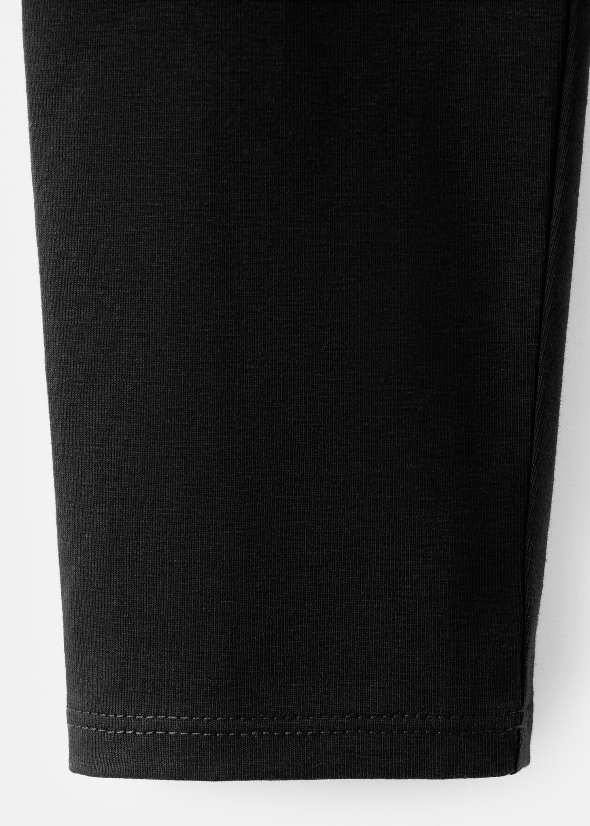 Essential cotton leggings - Details of the article 8, Black. Ref: 27041271-00.