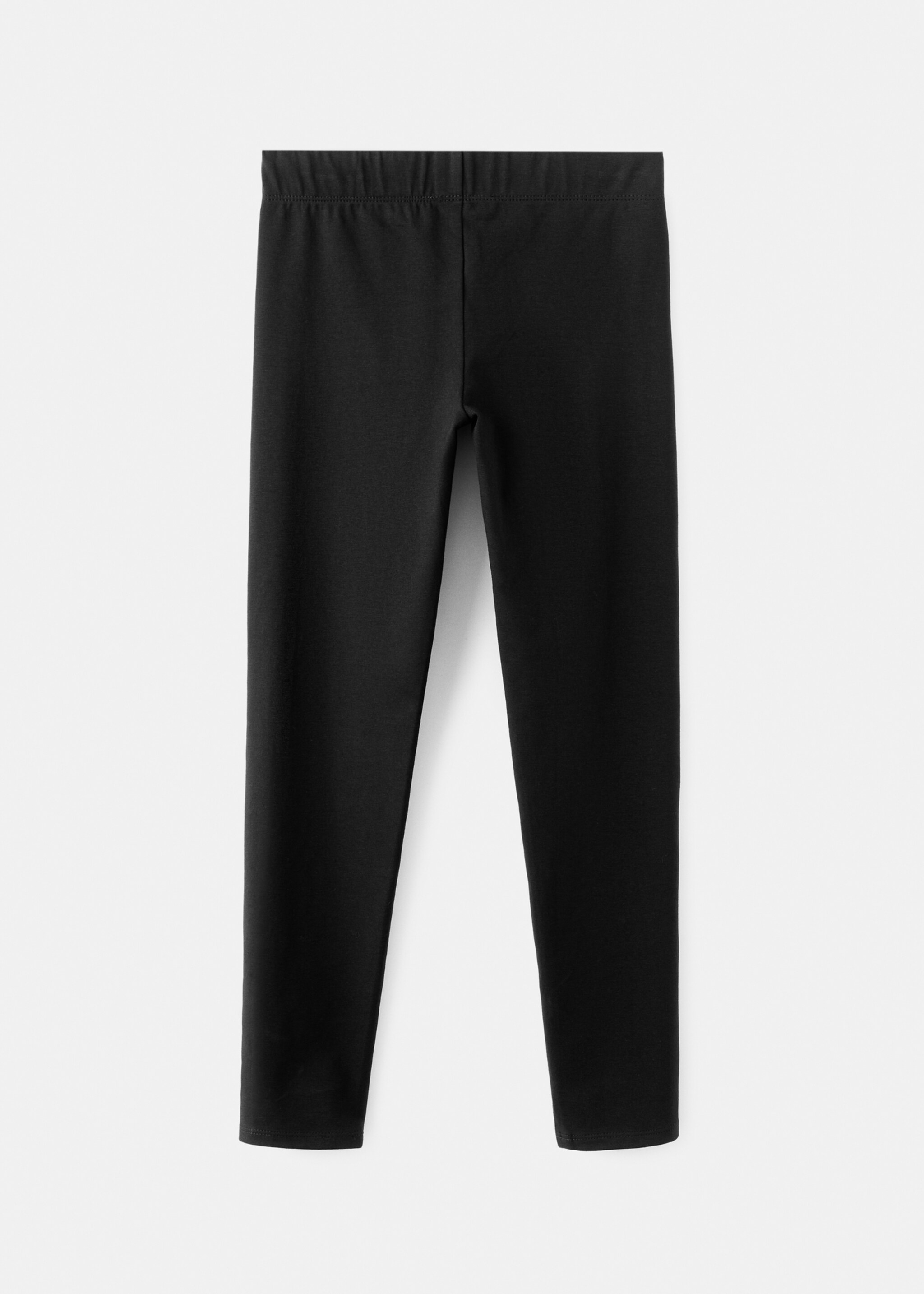 Essential cotton leggings - Reverse of the article, Black. Ref: 27041271-00.