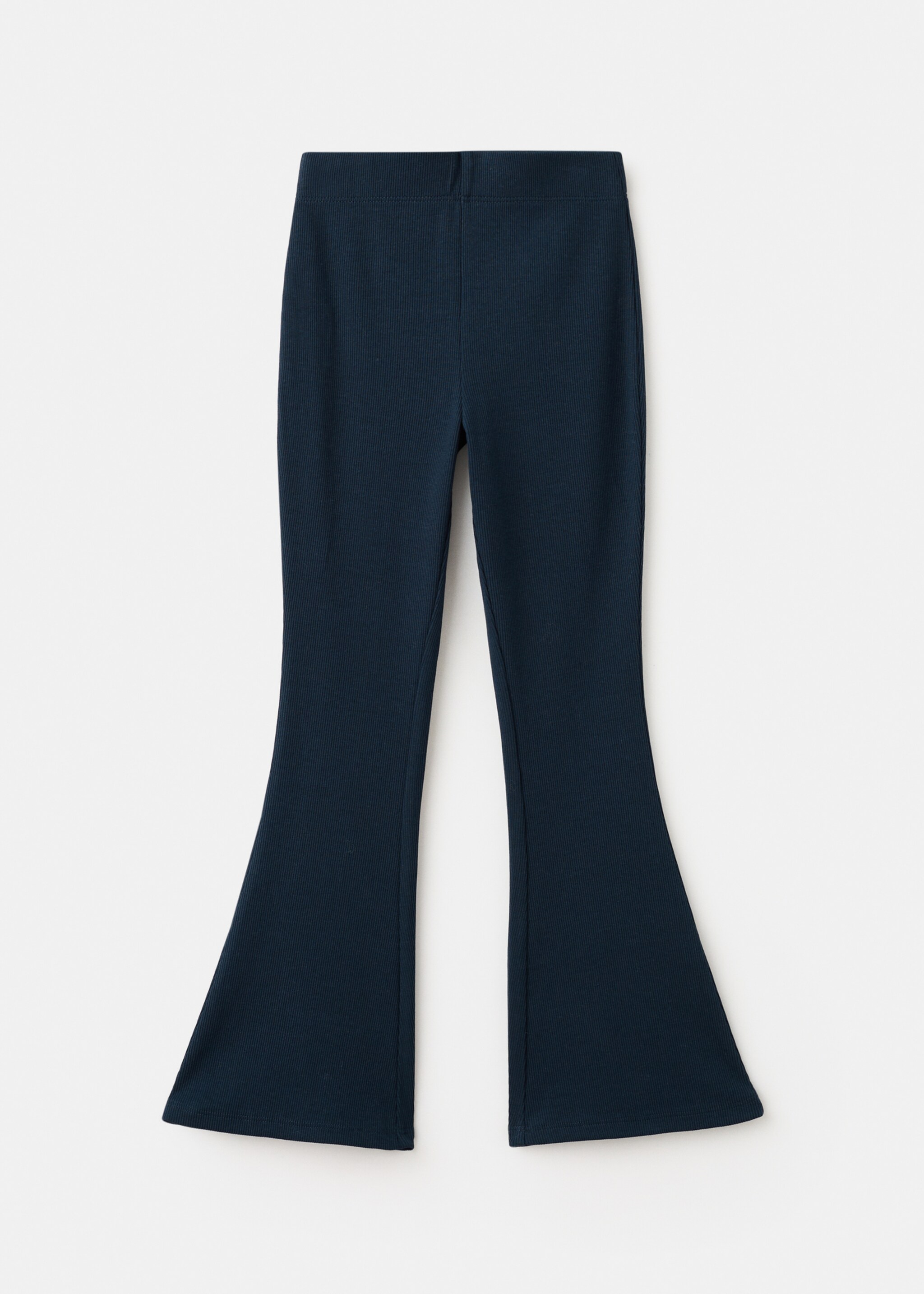 Flared cotton leggings - Article without model, Navy. Ref: 27041272-00.