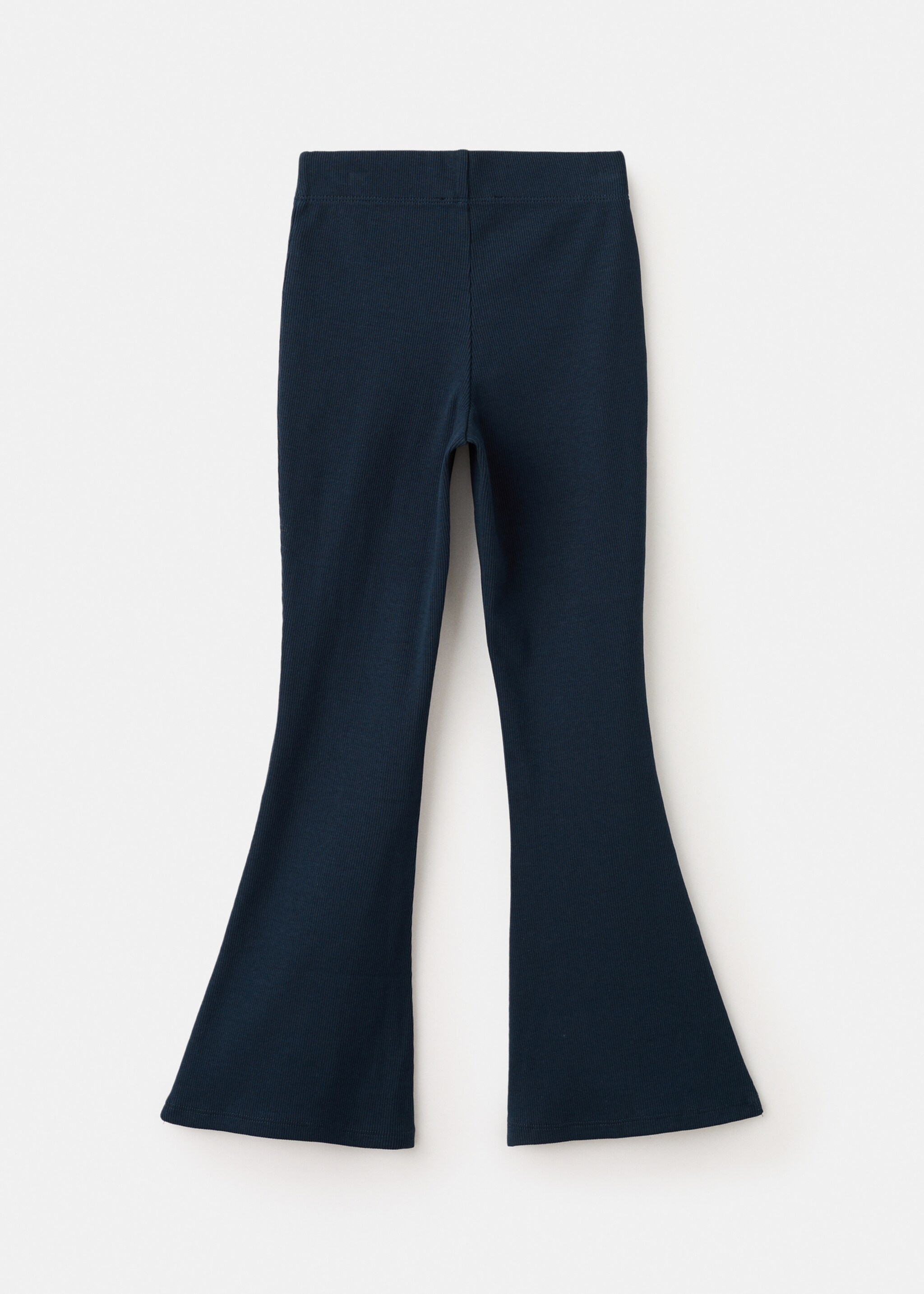 Flared cotton leggings - Reverse of the article, Navy. Ref: 27041272-00.