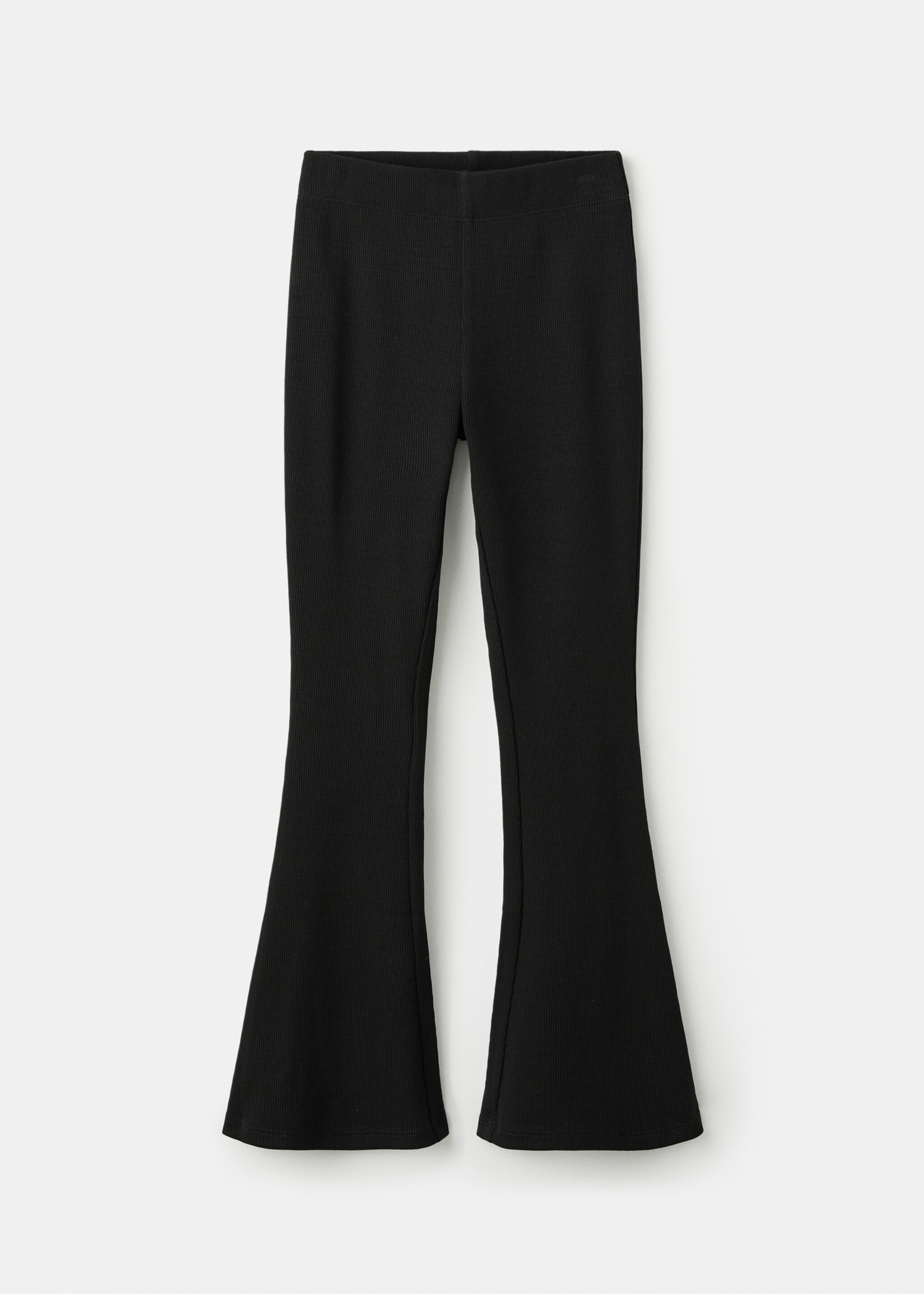 Flared cotton leggings - Article without model, Black. Ref: 27041272-00.