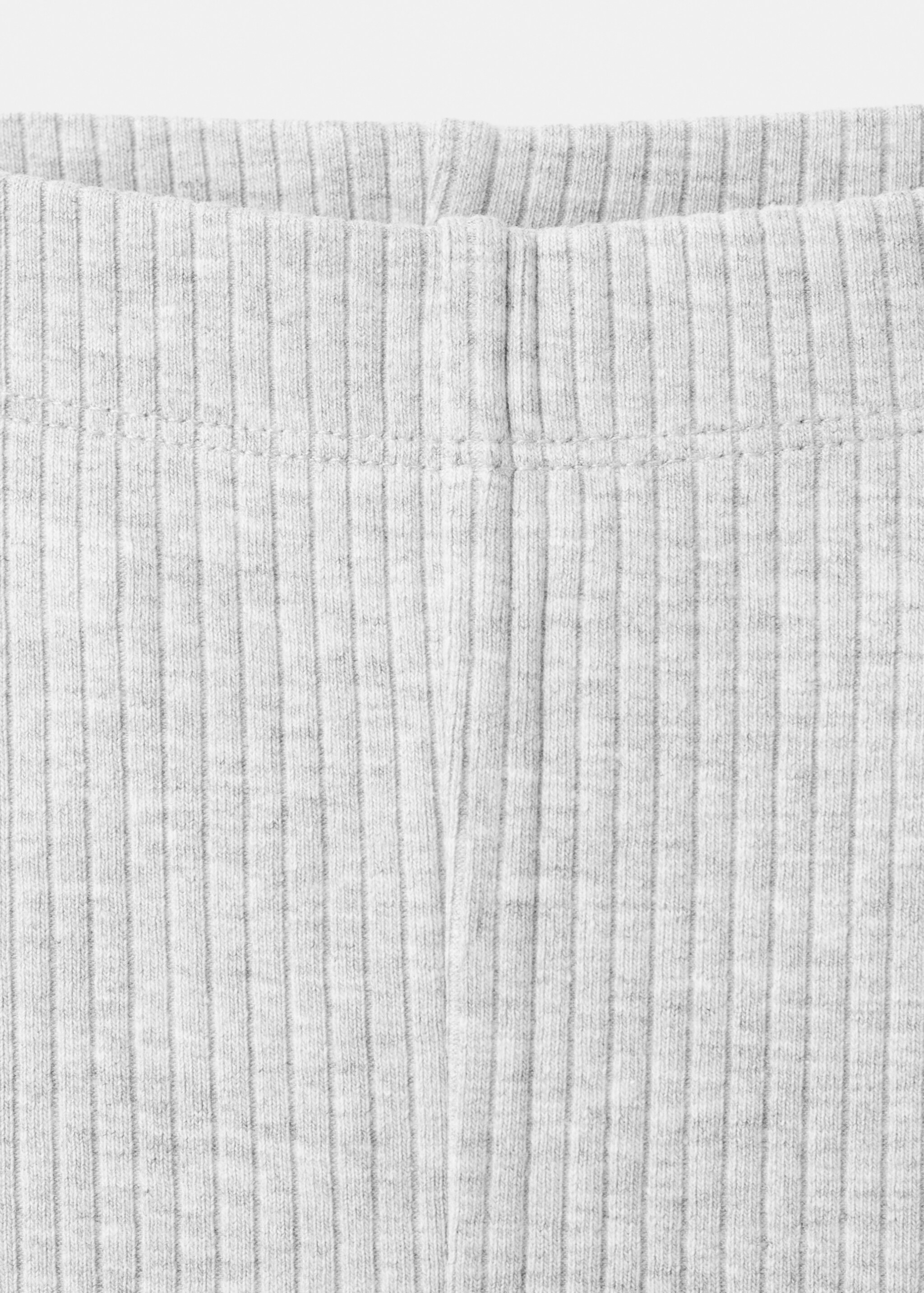 Flared geribde legging - Detail van het artikel 8, Mediumgrijs. Ref: 27041273-00.